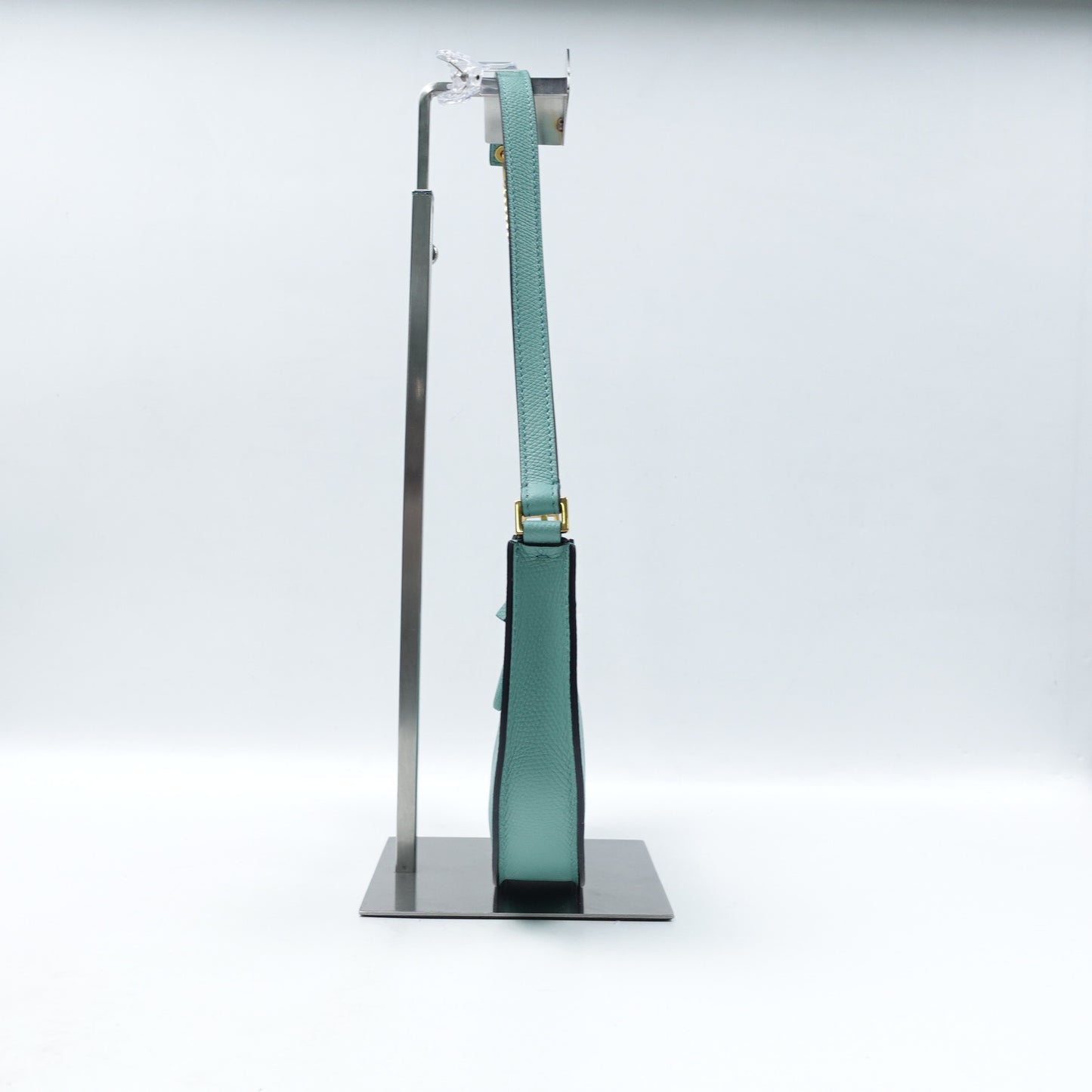 Pre-Owned Valentino Vlogo Signature Hobo Green Calfskin Shoulder Bag