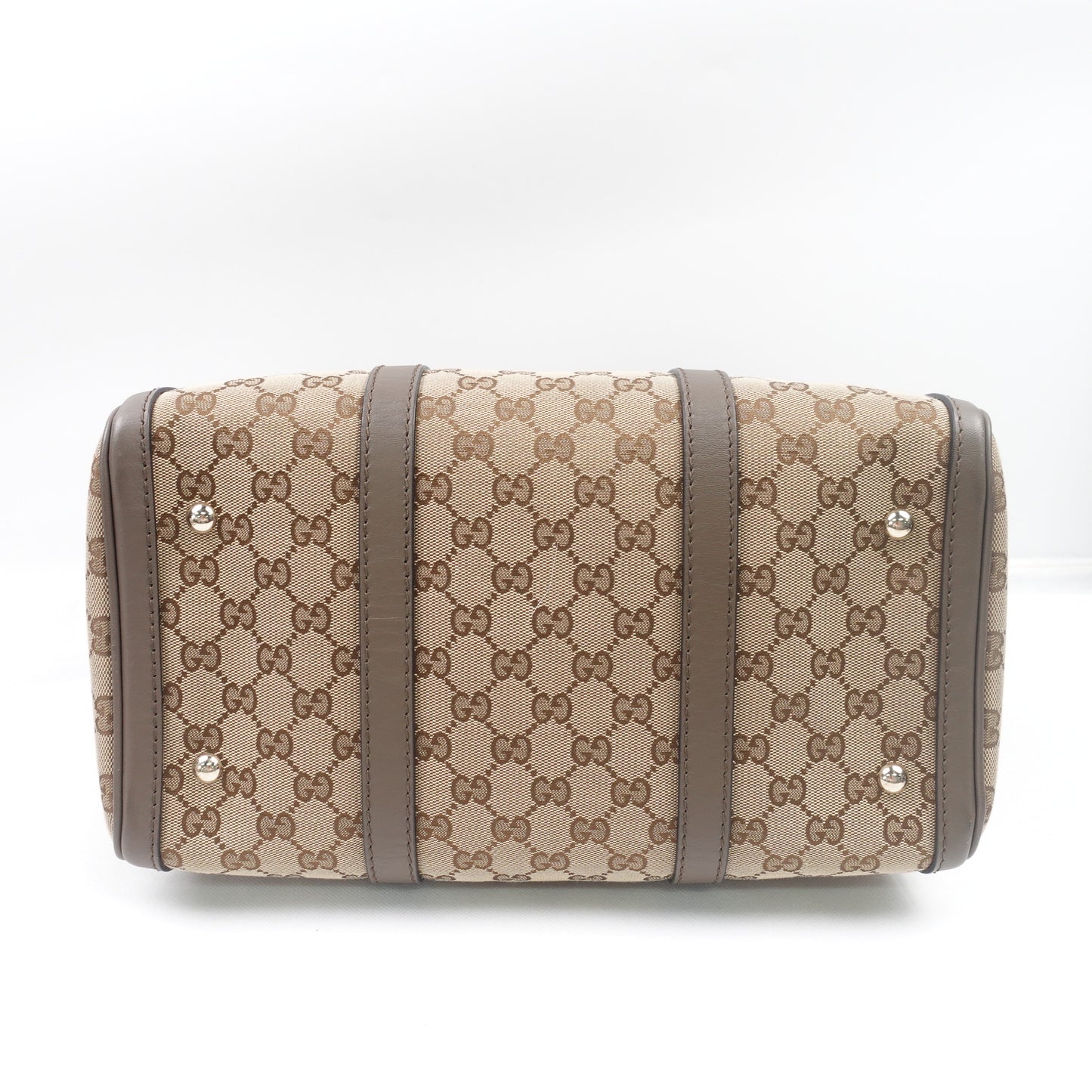Pre-owned GUCCI Canvas Shoulder Bags Boston GG Shoulder Bag