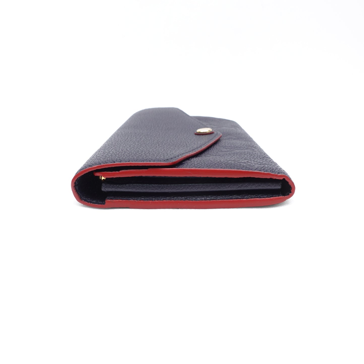 Pre-owned Louis Vuitton Sarah Navy Calfskin Wallet