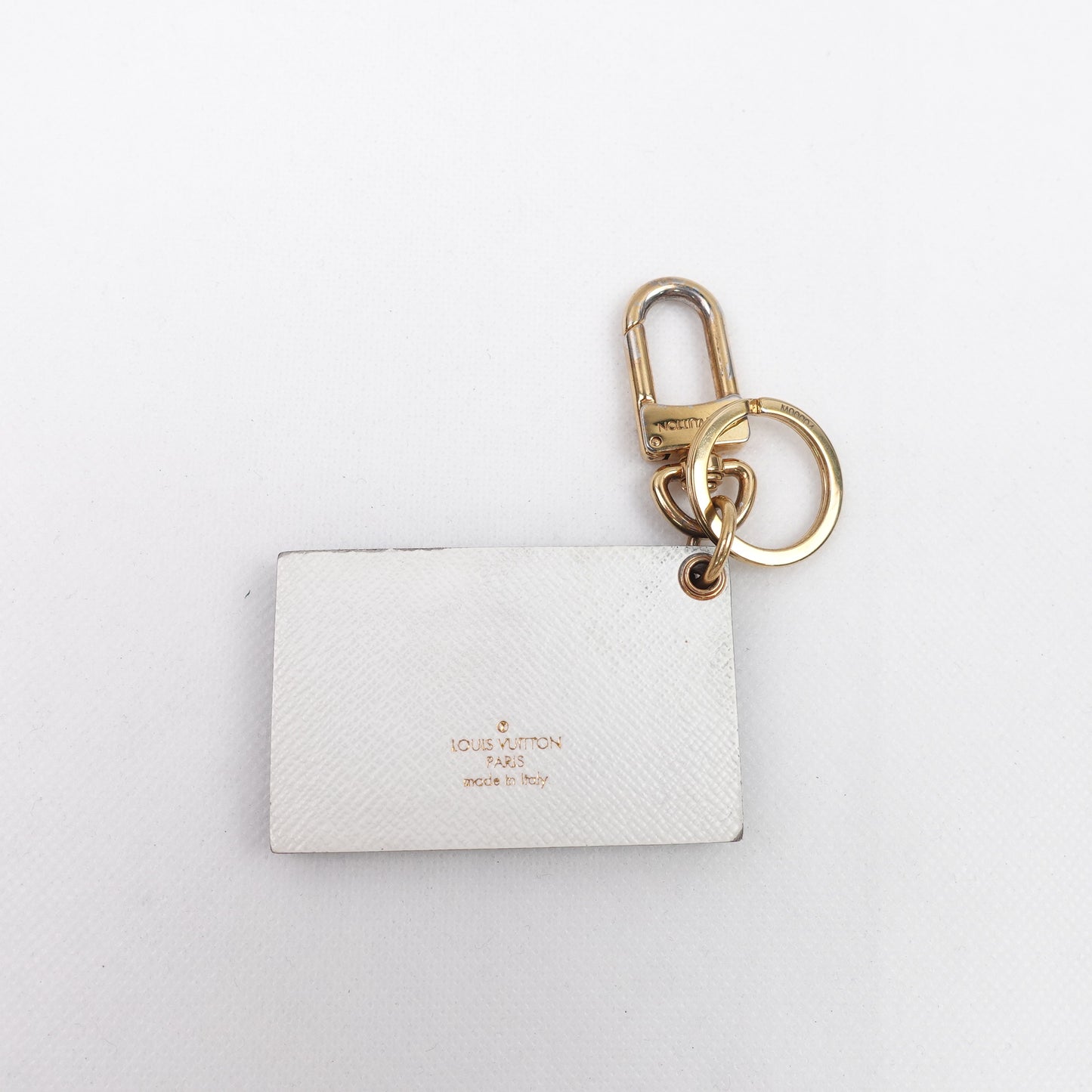 Pre-owned Louis Vuitton Trunk White & Black Bag Charm