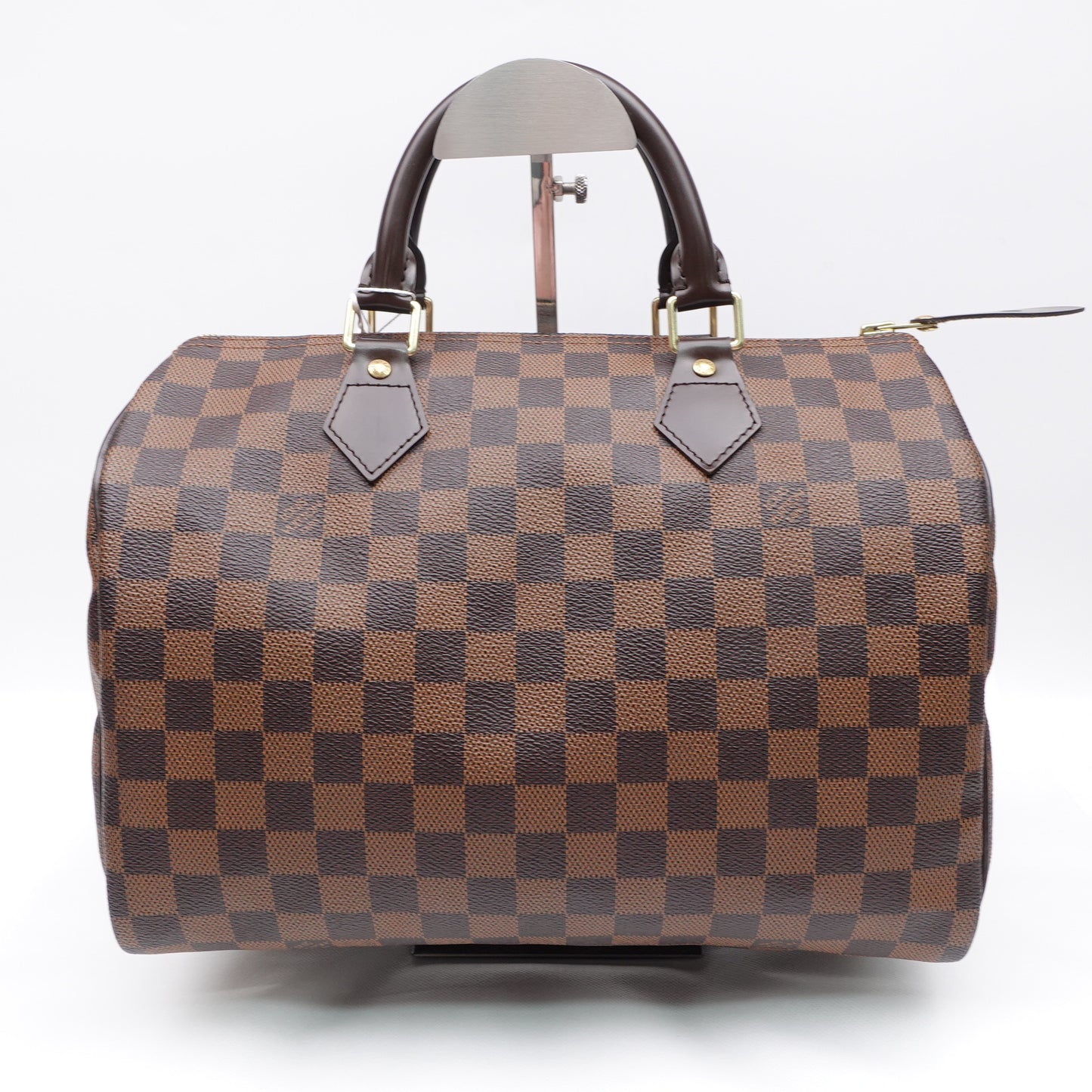 Pre-owned Louis Vuitton Speedy Damier Ebene Coated Canvas Tote