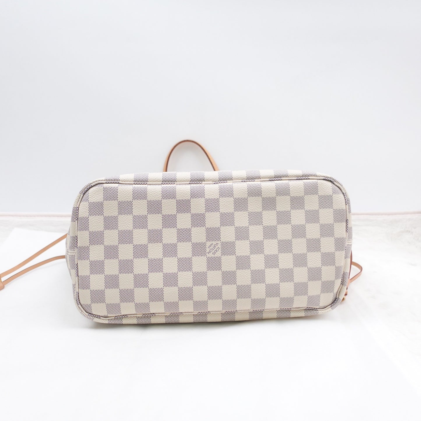 Pre-owned Louis Vuitton Neverfull Damier Azur Coated Canvas Tote Bag
