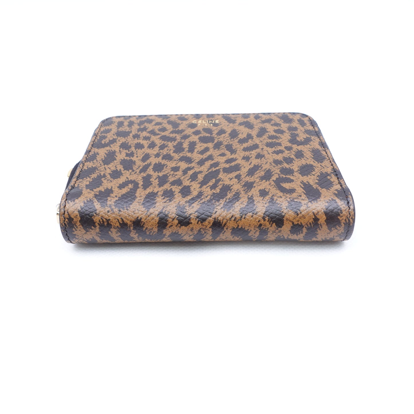 Pre-Owned Celine leopard Calfskin Short Wallet