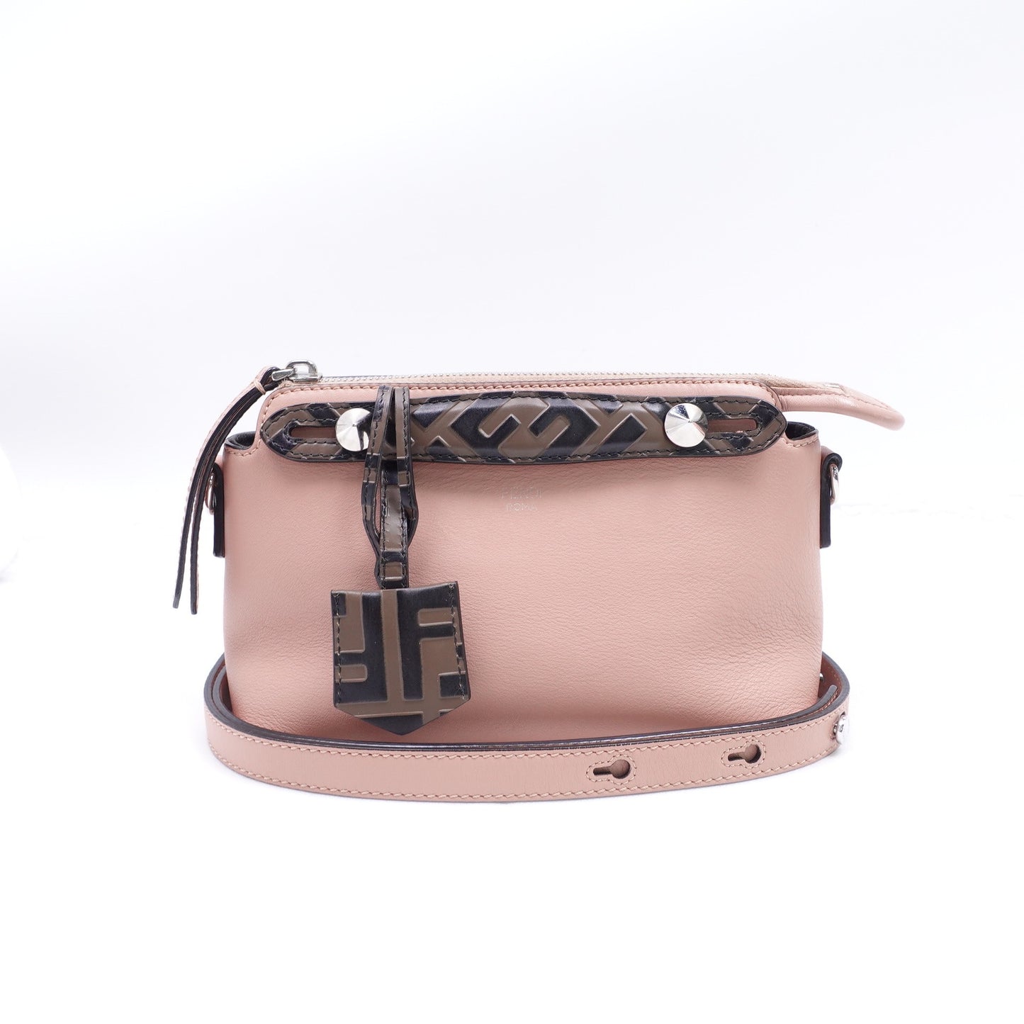 Pre-owned Fendi By The Way Pink Calfskin Shoulder Bag T10313755