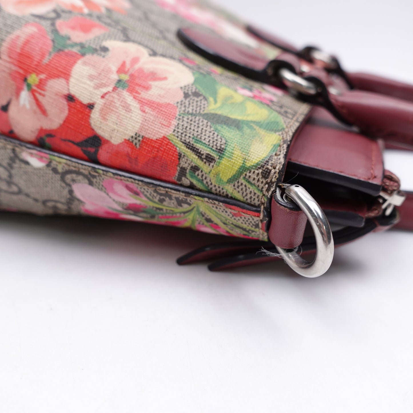 Pre-owned Gucci Bloom Pink Coated Canvas Shoulder Bag