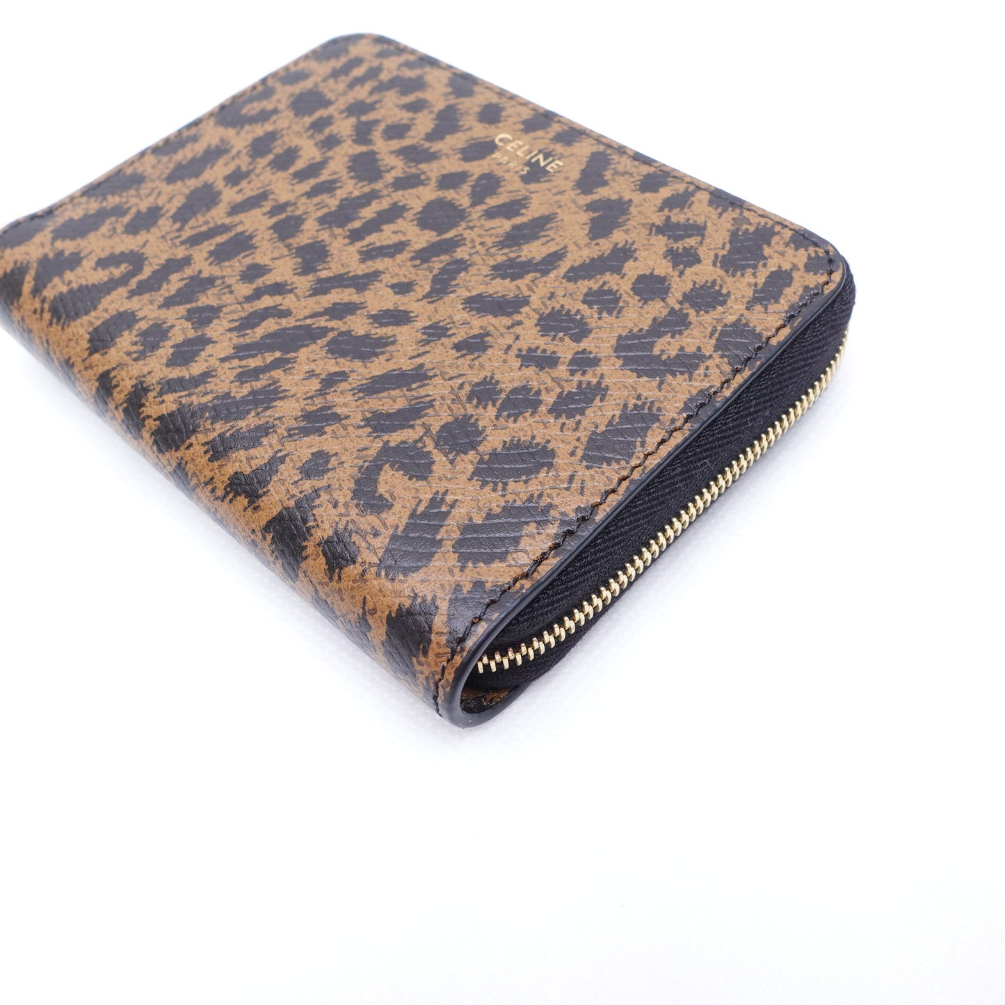 Pre-Owned Celine leopard Calfskin Short Wallet