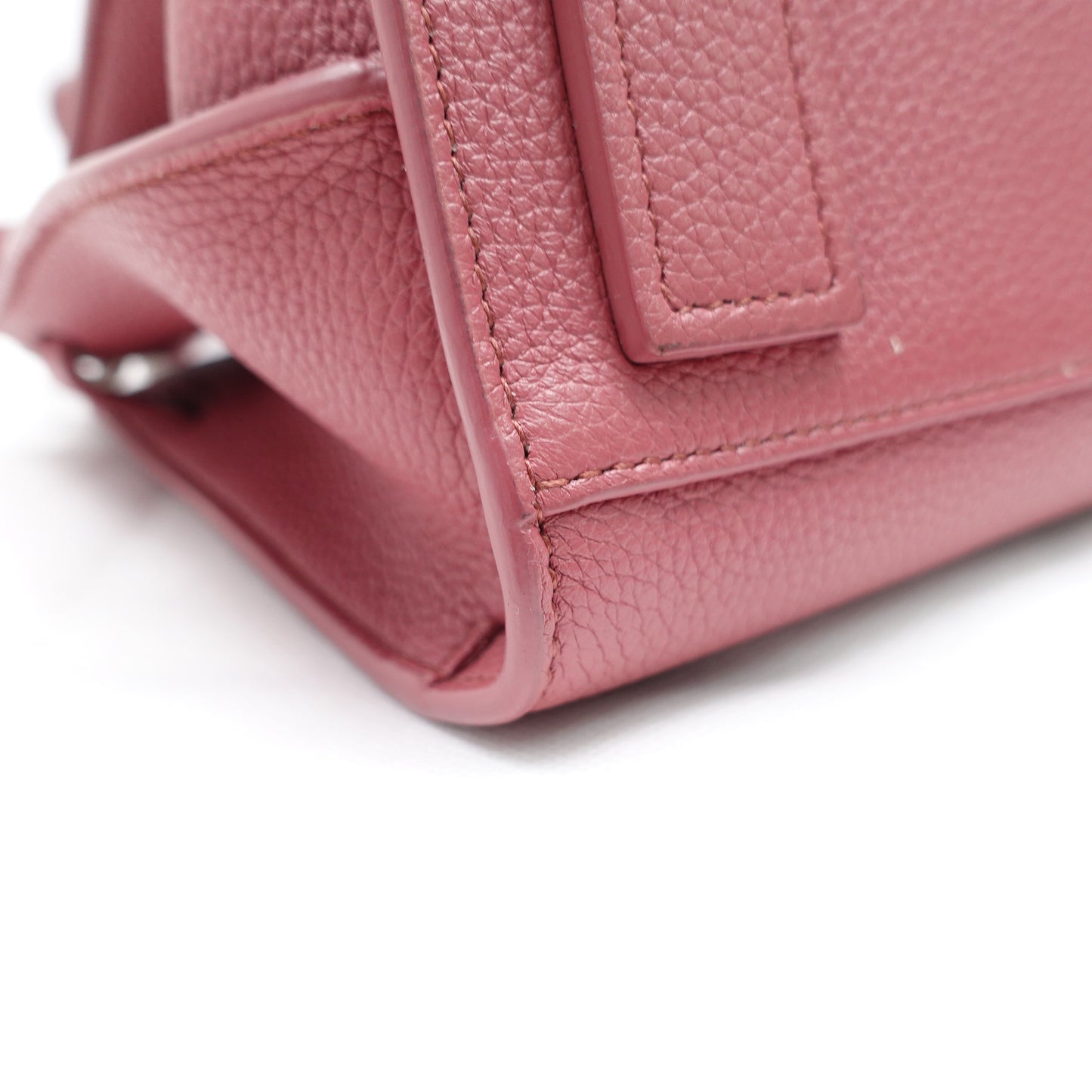 Pre-owned Saint Laurent Sac De Jour Dusty Pink Calfskin Shoulder Bag