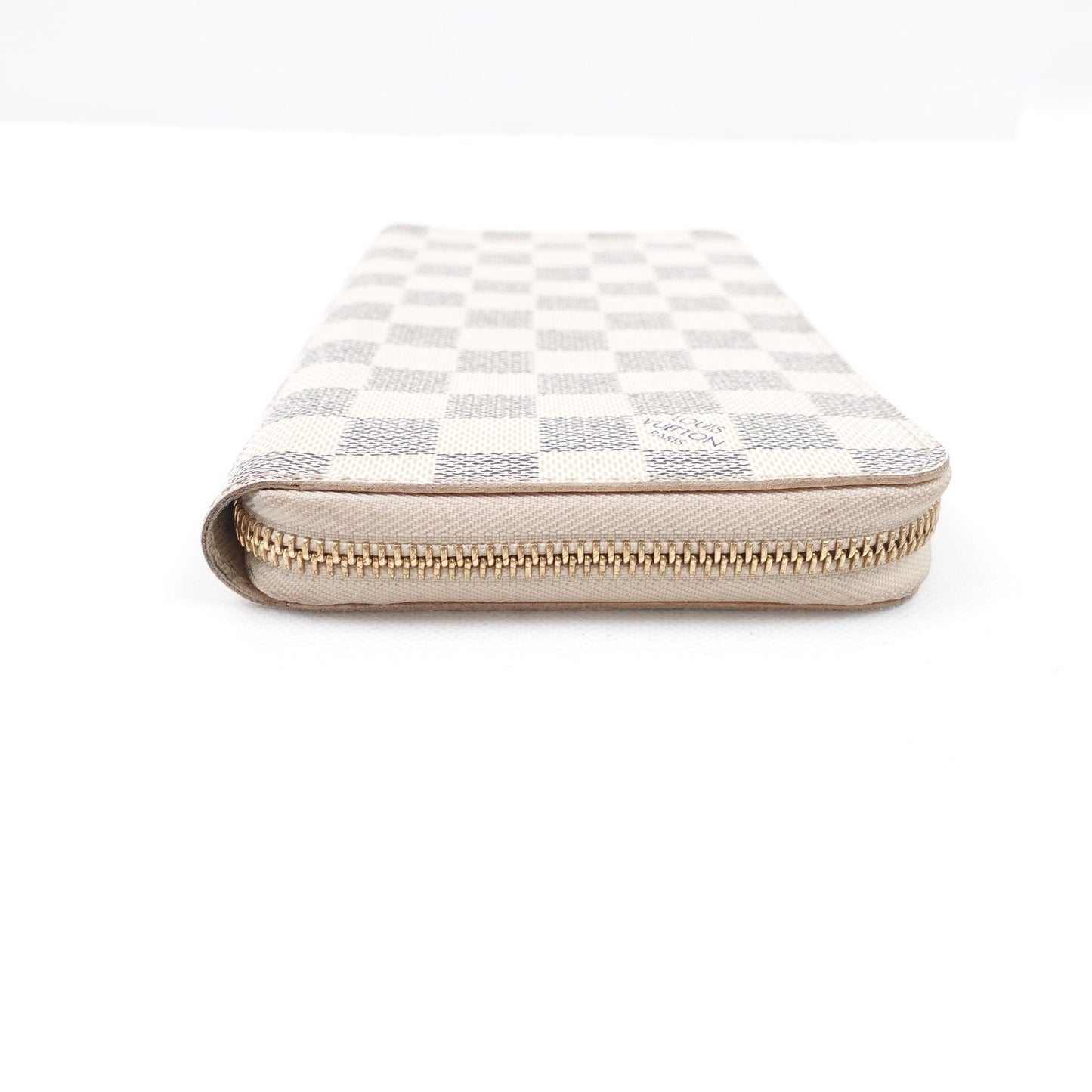 Pre-owned Louis Vuitton Damier Azur Coated Canvas Long Zippy Wallet