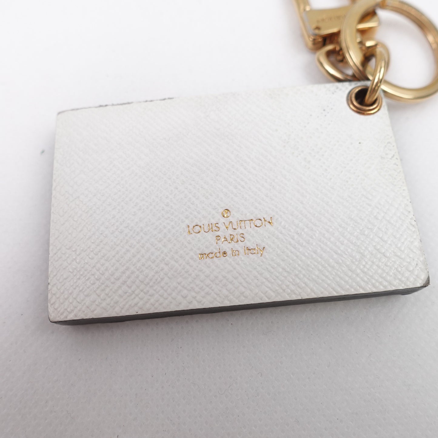 Pre-owned Louis Vuitton Trunk White & Black Bag Charm