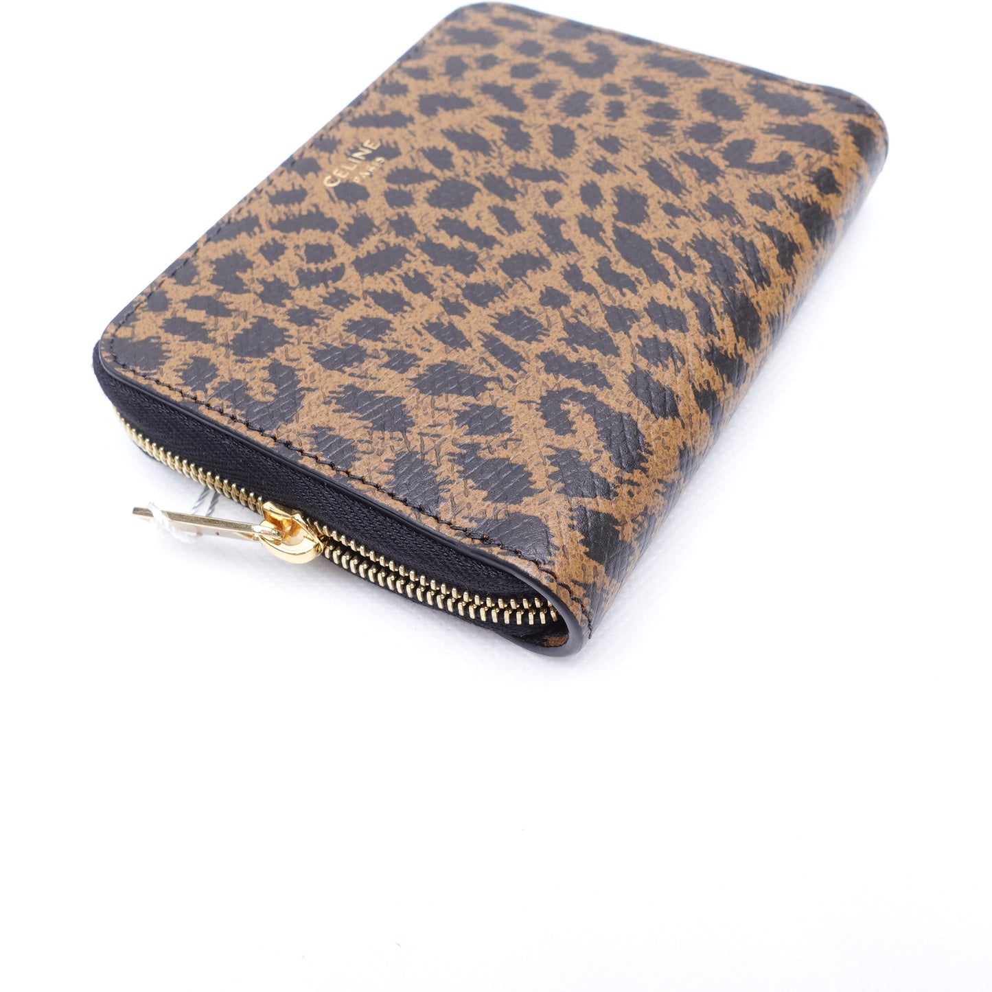 Pre-Owned Celine leopard Calfskin Short Wallet