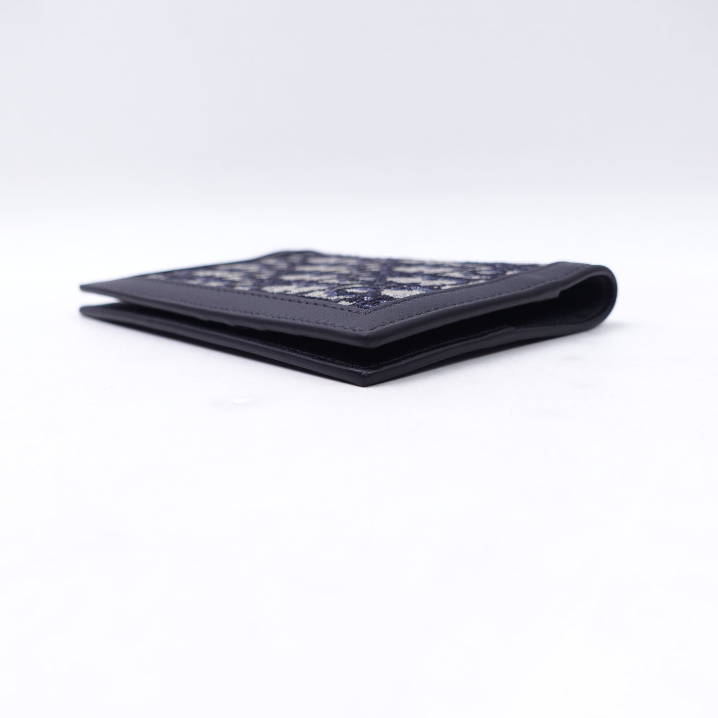 Pre-owned Dior Blue Oblique Passport Holder