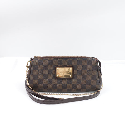 Pre-Owned Louis  Vuitton EVA Damier Ebene Coated Canvas Shoulder Bag