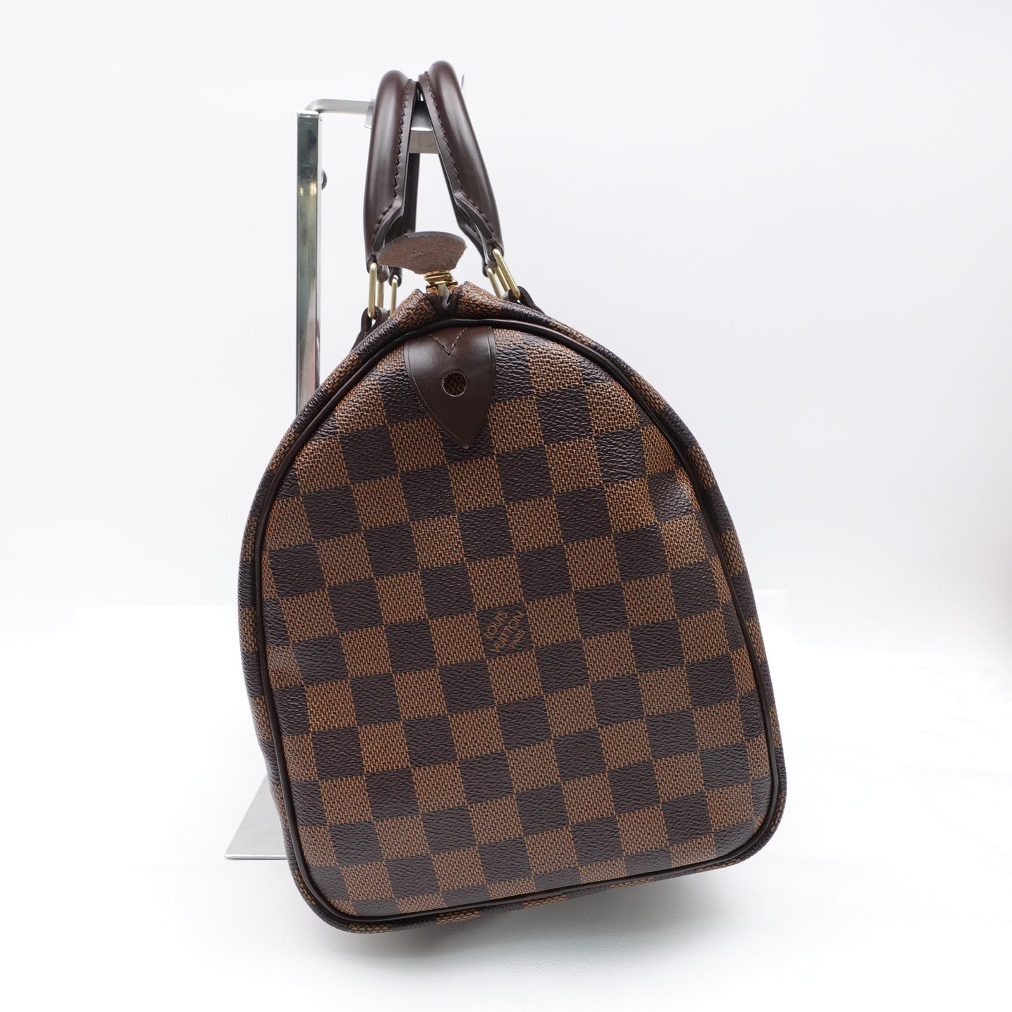 Pre-owned Louis Vuitton Speedy Damier Ebene Coated Canvas Tote