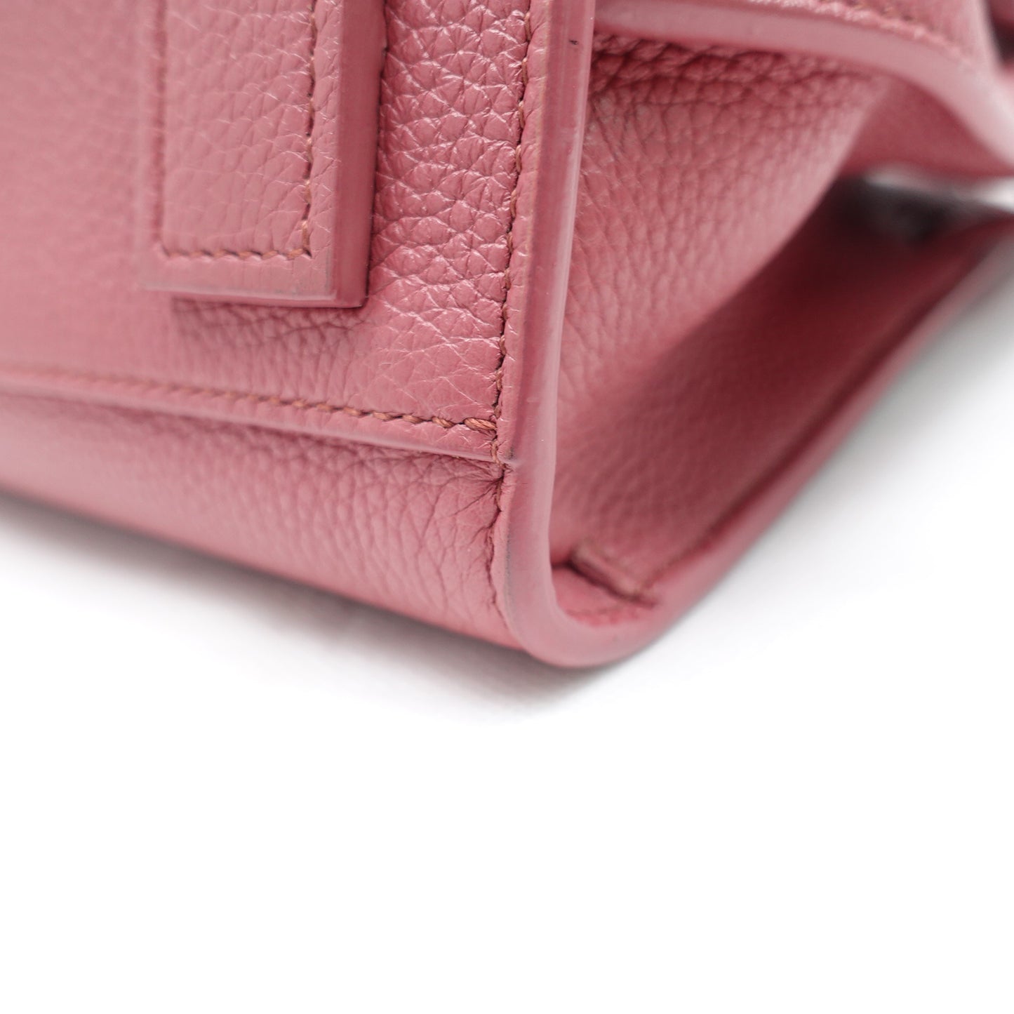 Pre-owned Saint Laurent Sac De Jour Dusty Pink Calfskin Shoulder Bag