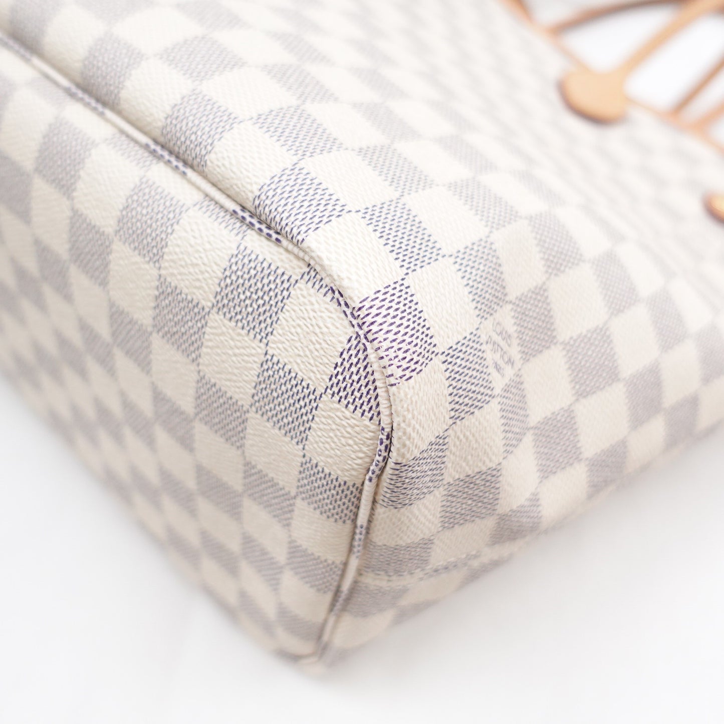 Pre-owned Louis Vuitton Neverfull Damier Azur Coated Canvas Tote Bag