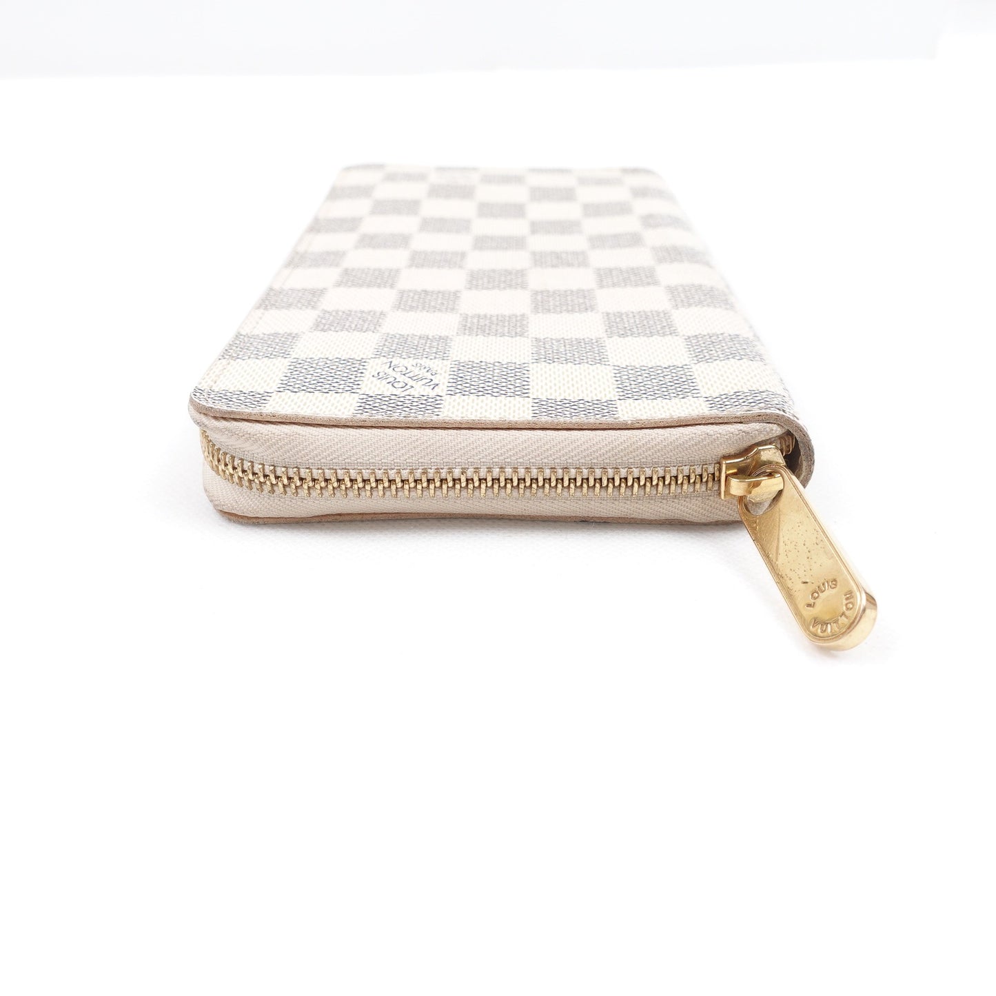 Pre-owned Louis Vuitton Damier Azur Coated Canvas Long Zippy Wallet