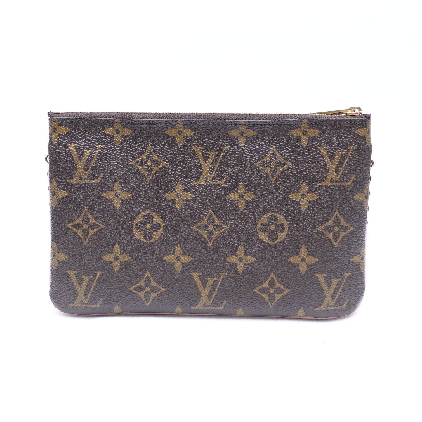 Pre-owned Louis Vuitton Pochette Double Zip Monogram Coated Canvas Shoulder Bag