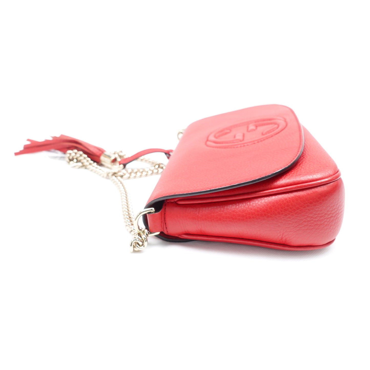 Gucci Soho Red Calfskin Shoulder Bag