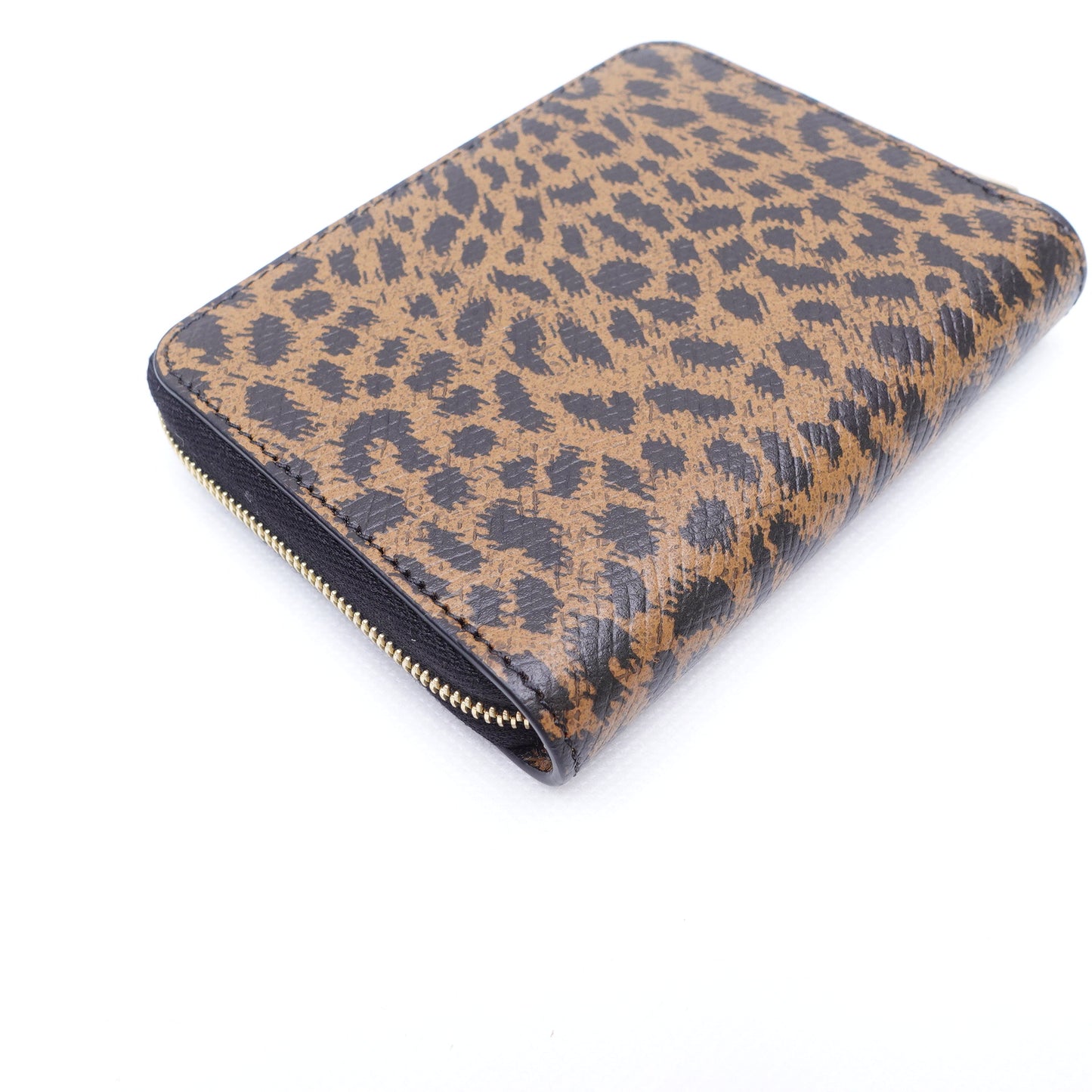 Pre-Owned Celine leopard Calfskin Short Wallet