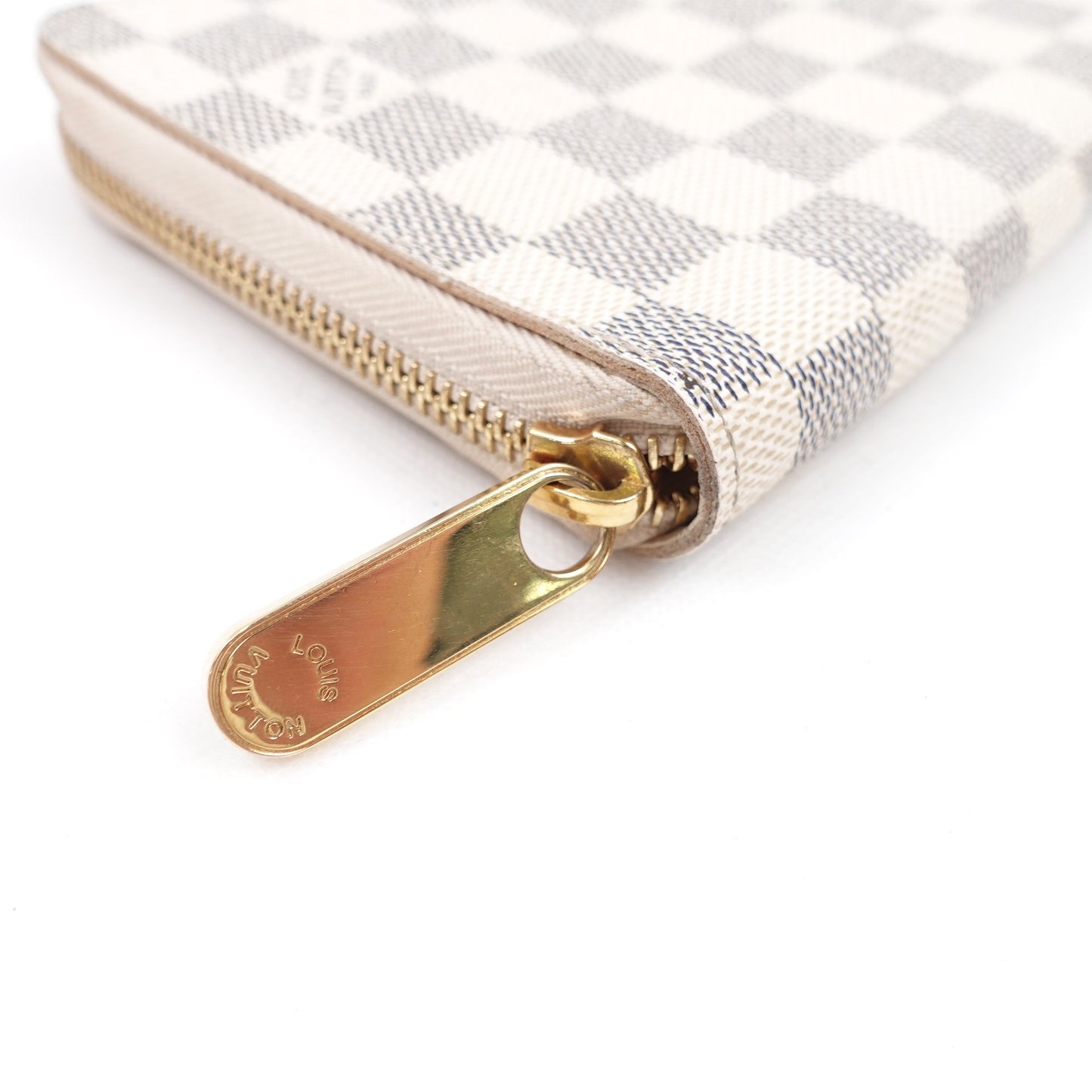 Pre-owned Louis Vuitton Damier Azur Coated Canvas Long Zippy Wallet