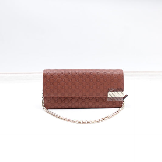 Pre-owned Gucci Brown Calfskin Shoulder Bag