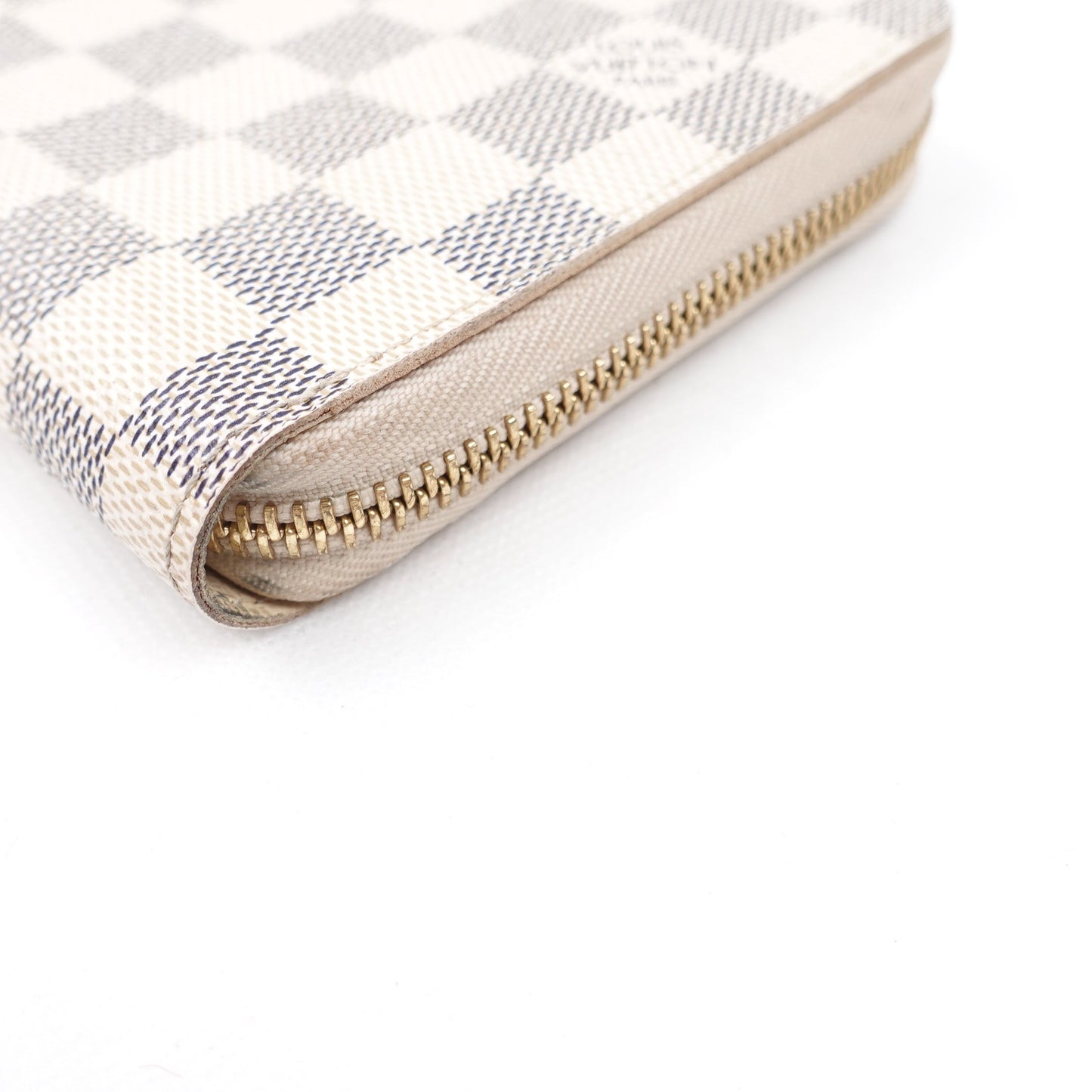 Pre-owned Louis Vuitton Damier Azur Coated Canvas Long Zippy Wallet