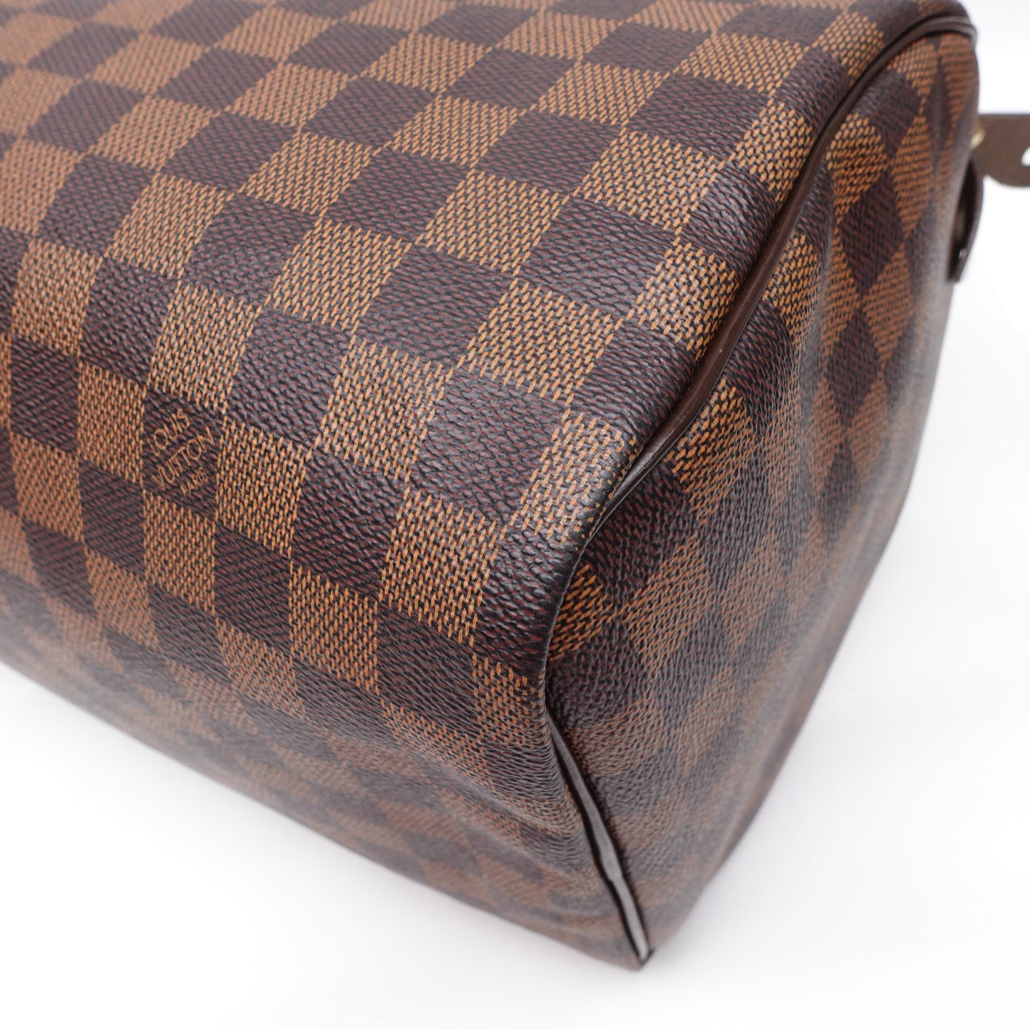 Pre-owned Louis Vuitton Speedy Damier Ebene Coated Canvas Tote