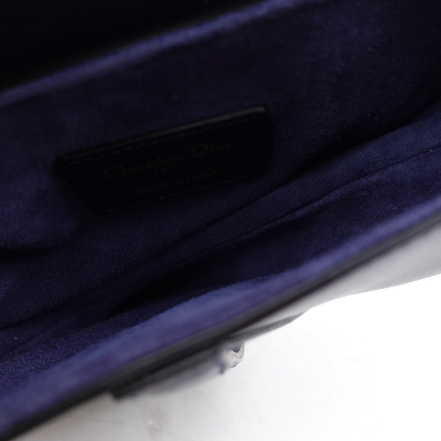 Pre-Owned Dior Saddle Navy Blue Calfskin Shoulder Bag T10202637