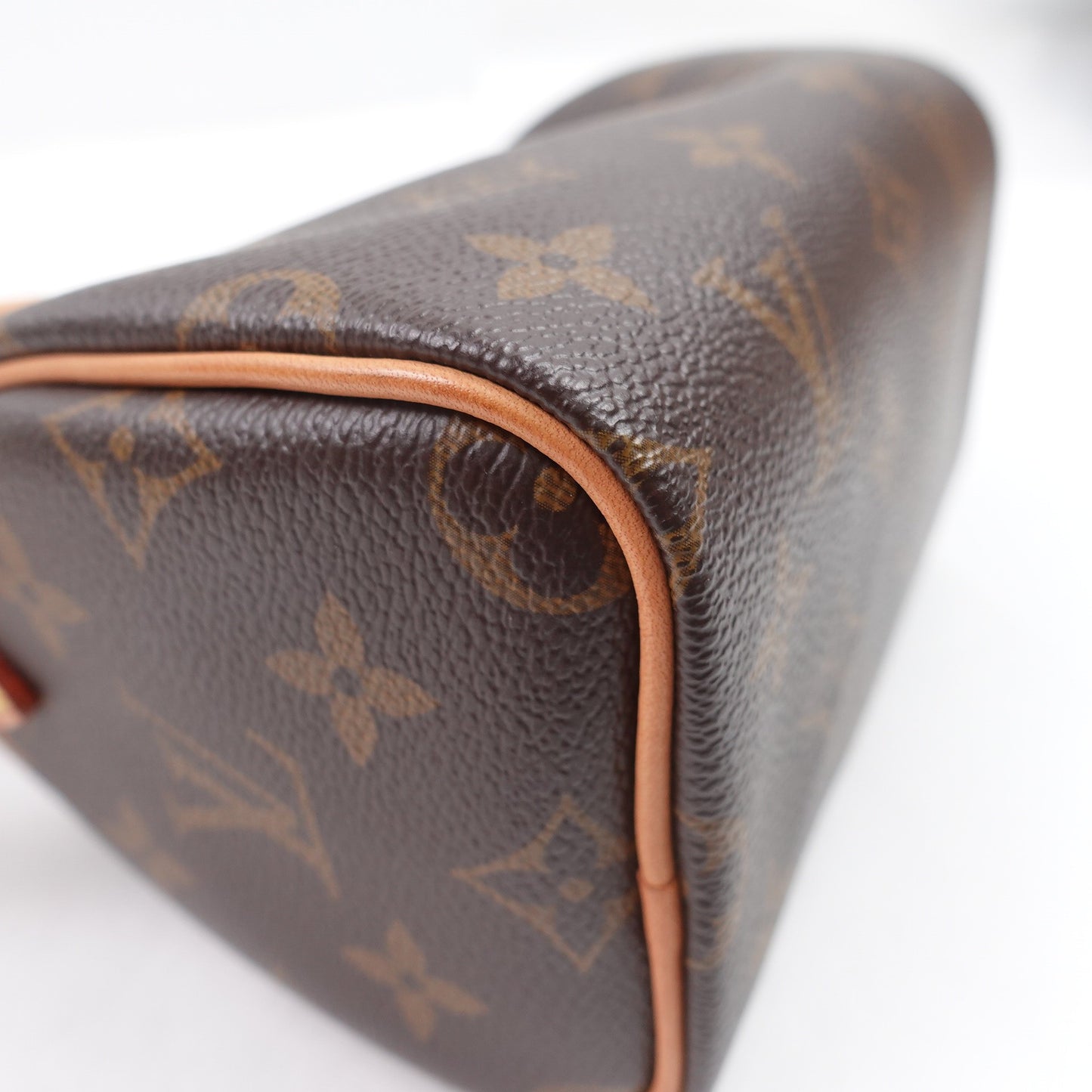 Pre-owned Louis Vuitton Speedy Nano Monogram Coated Canvas Shoulder Bag