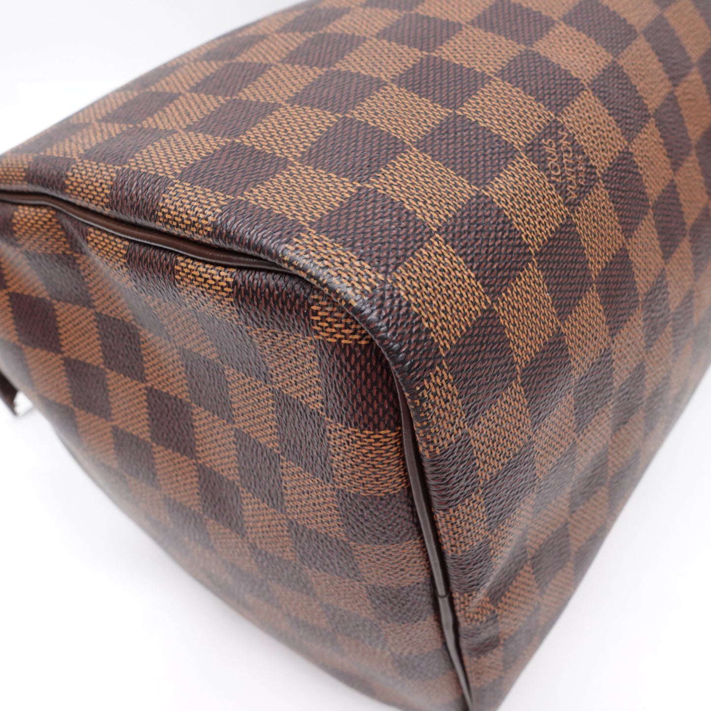 Pre-owned Louis Vuitton Speedy Damier Ebene Coated Canvas Tote