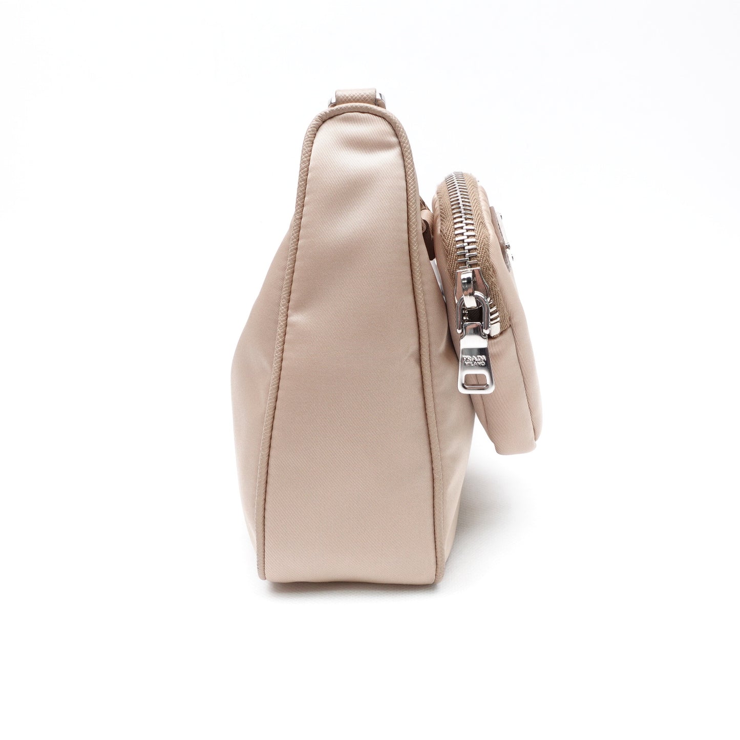 Pre-owned Prada Re-Edition Milktea Color Nylon Cross Body Bag