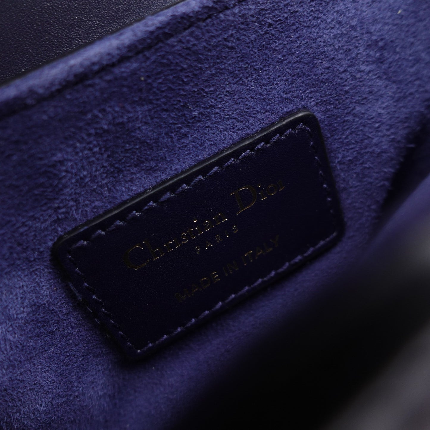 Pre-Owned Dior Saddle Navy Blue Calfskin Shoulder Bag T10202637