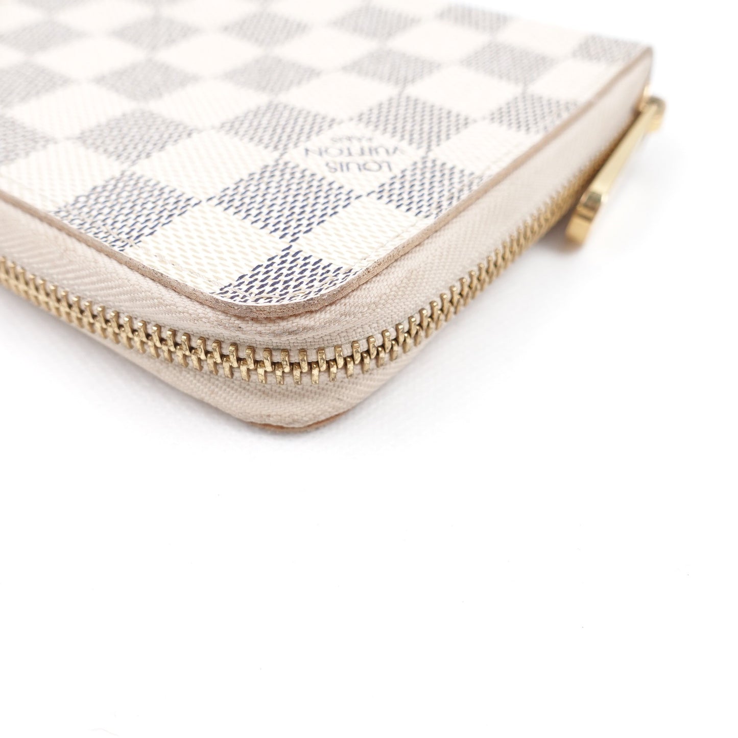 Pre-owned Louis Vuitton Damier Azur Coated Canvas Long Zippy Wallet