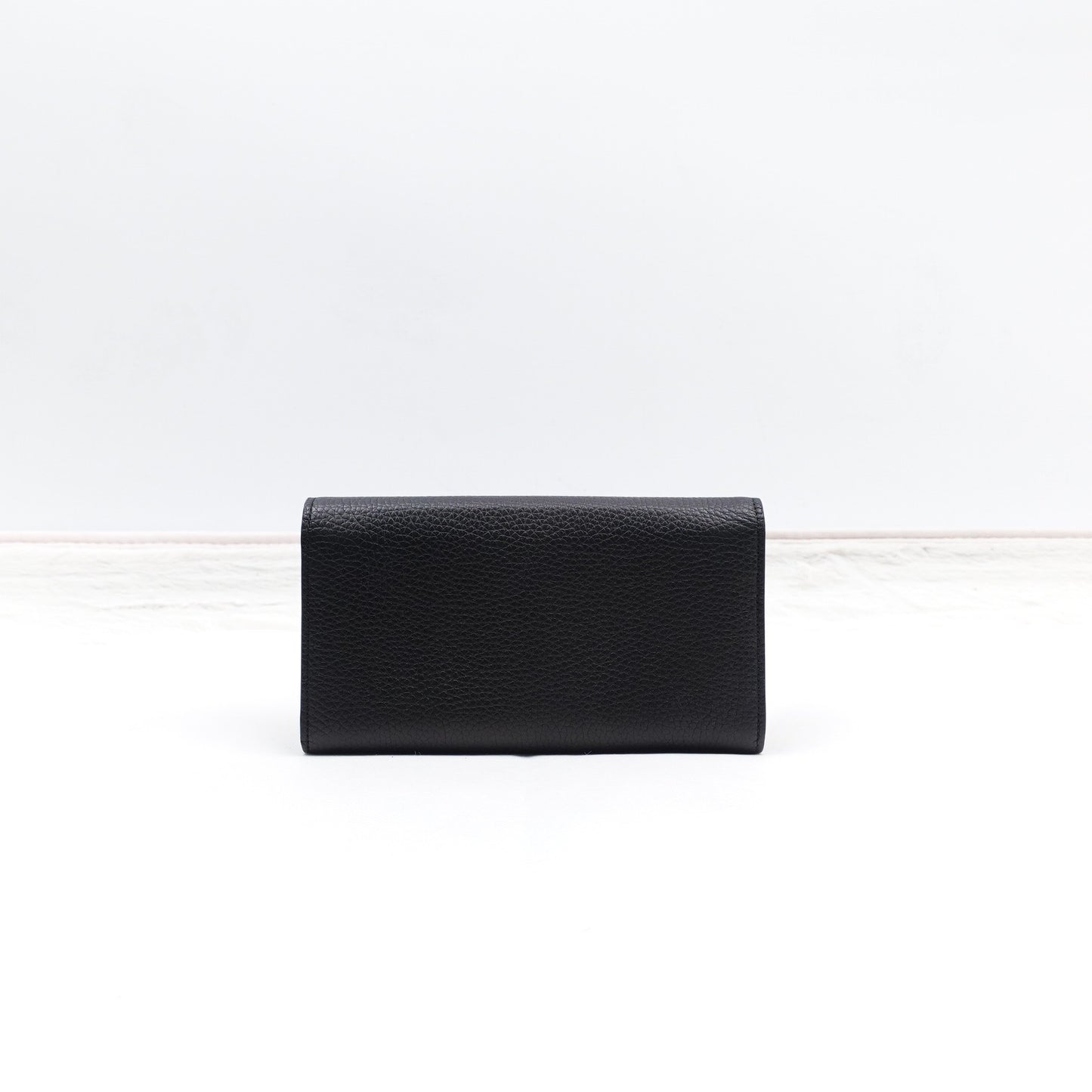 Pre-owned Gucci Black Calfskin Wallet