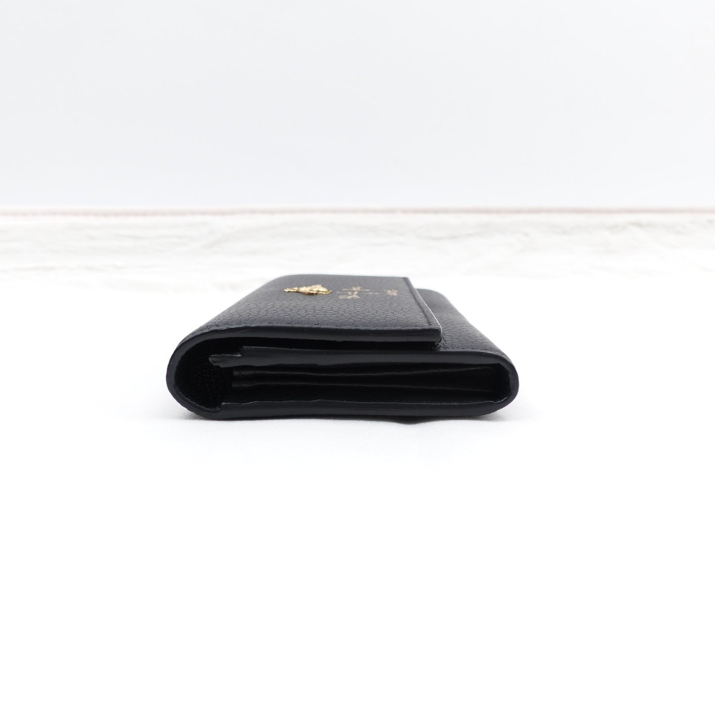 Pre-owned Gucci Black Calfskin Wallet