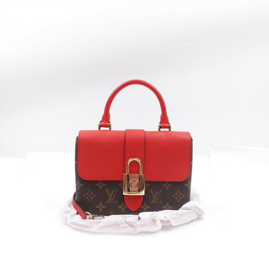 Pre-owned Louis Vuitton Locky Red Monogram Coated Canvas Shoulder Bag