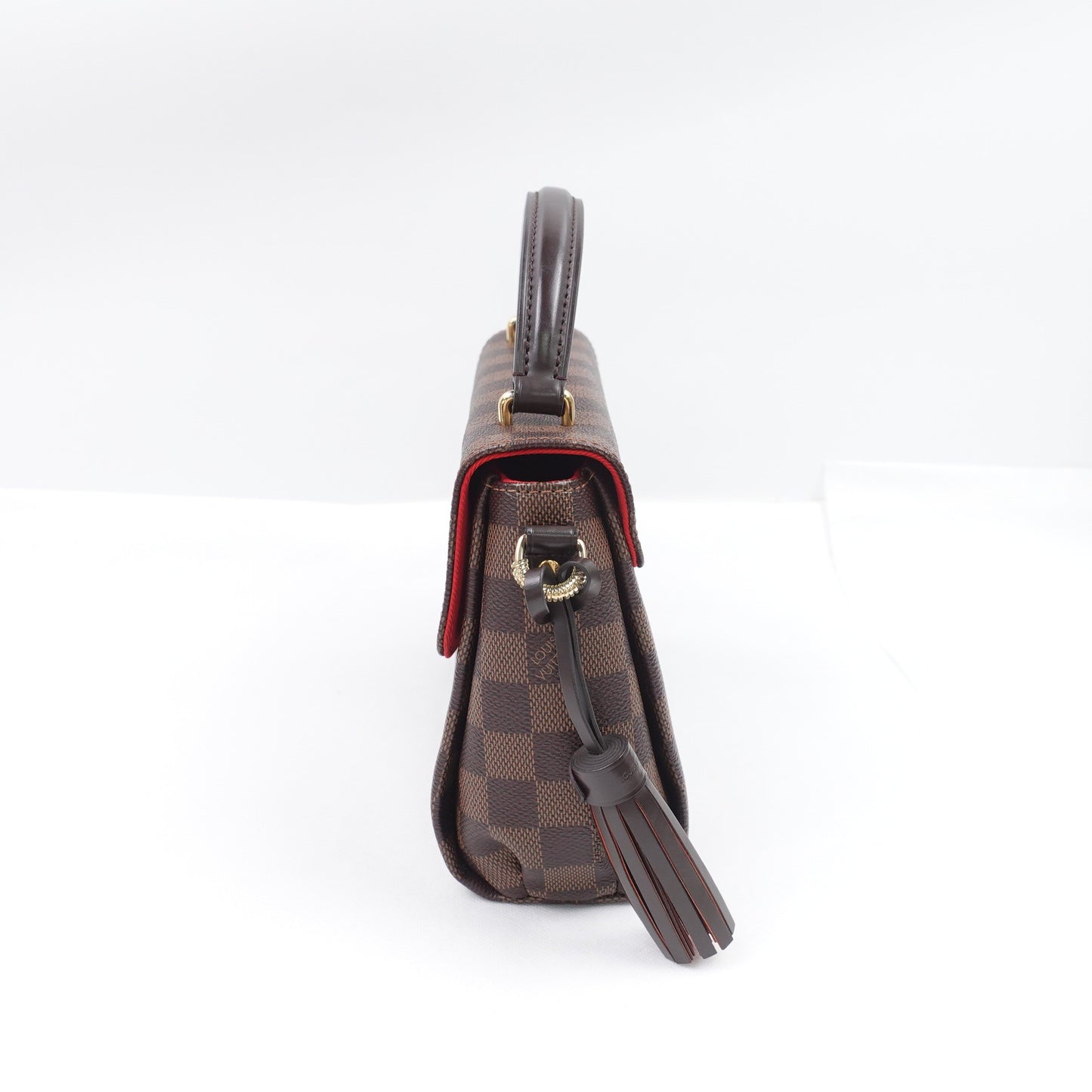 Pre-owned Louis Vuitton Croisette Damier Ebene Coated Canvas Shoulder Bag