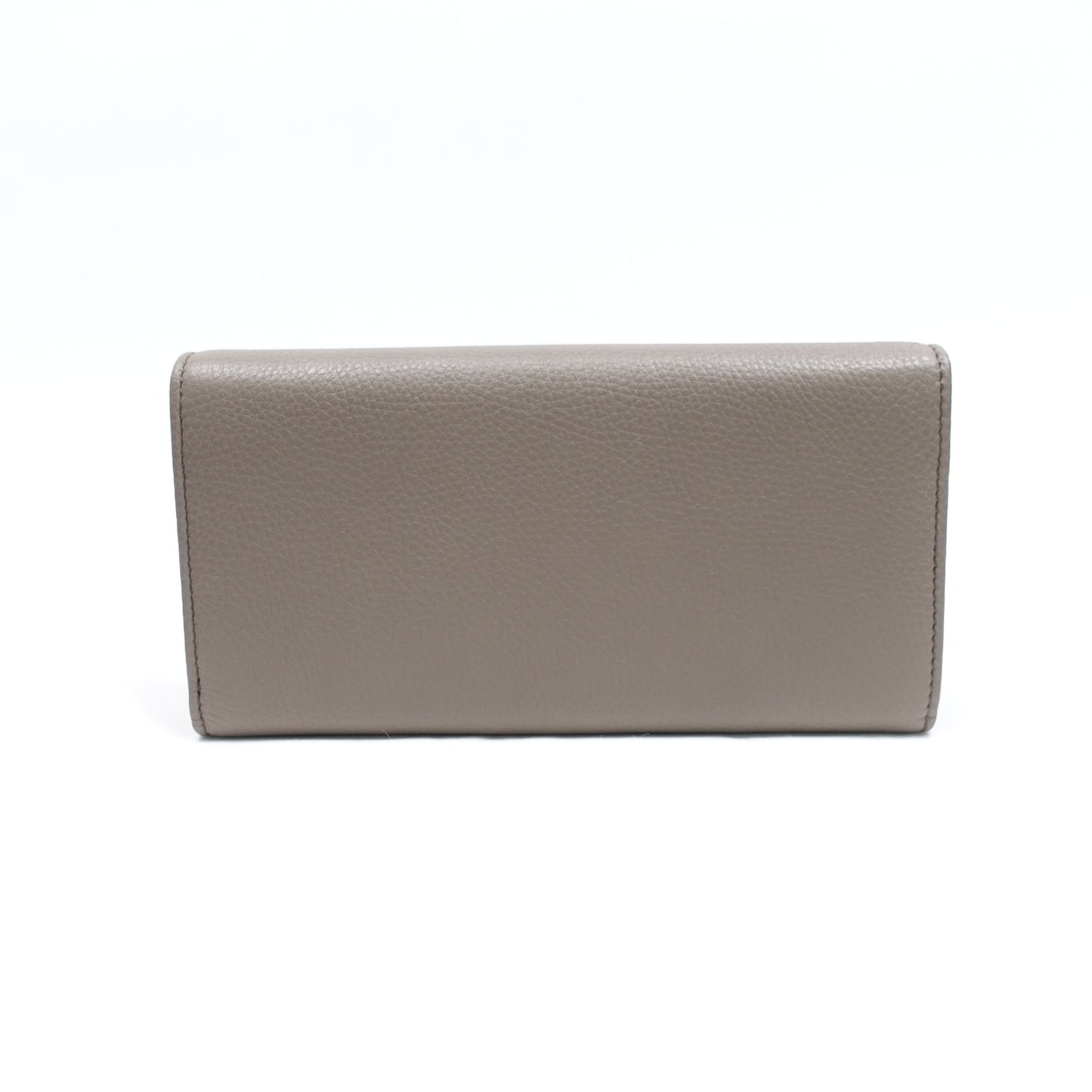 Pre-owned Gucci Soho Grey Calfskin Wallet