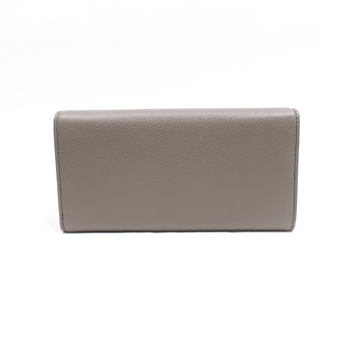 Pre-owned GUCCI calfskin Small Leather Goods SOHO Grey Wallet T10165137