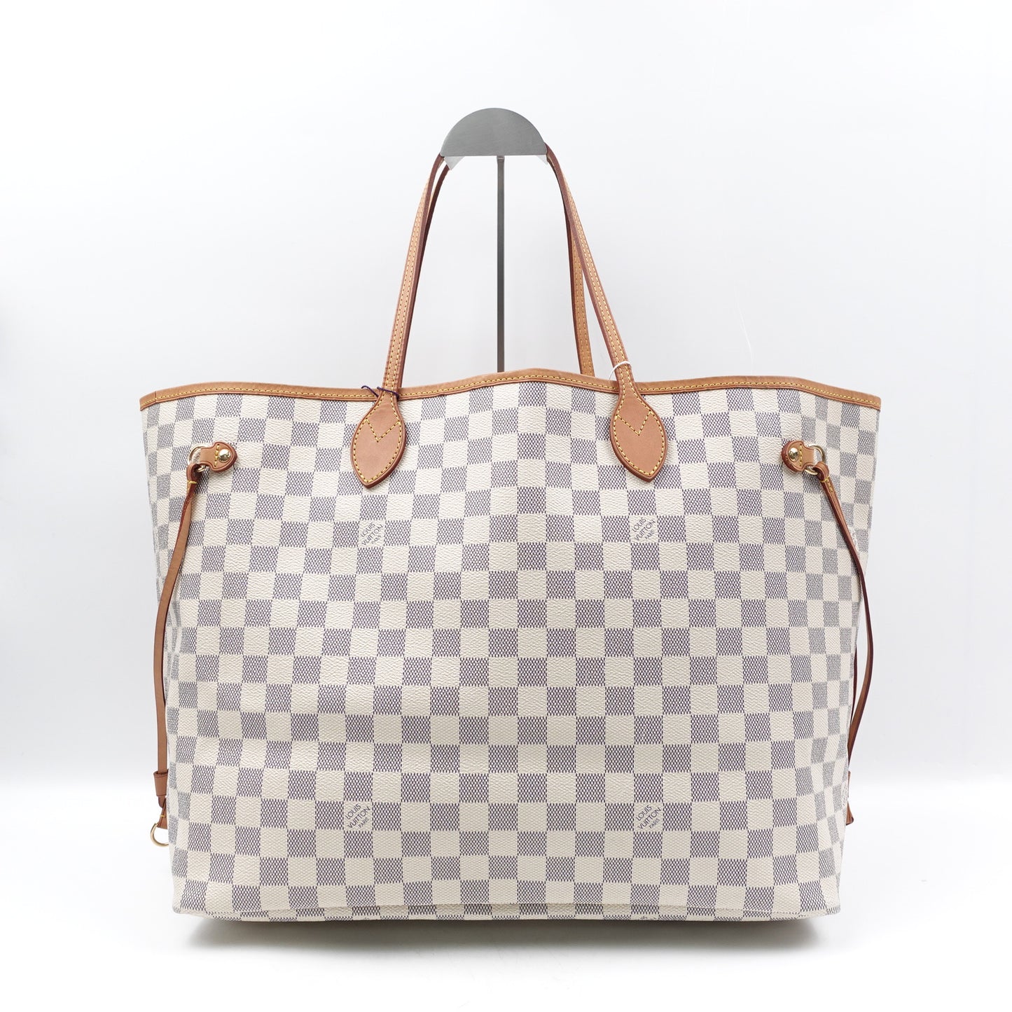 Pre-owned Louis Vuitton Neverfull GM Damier Azur Coated Canvas Tote