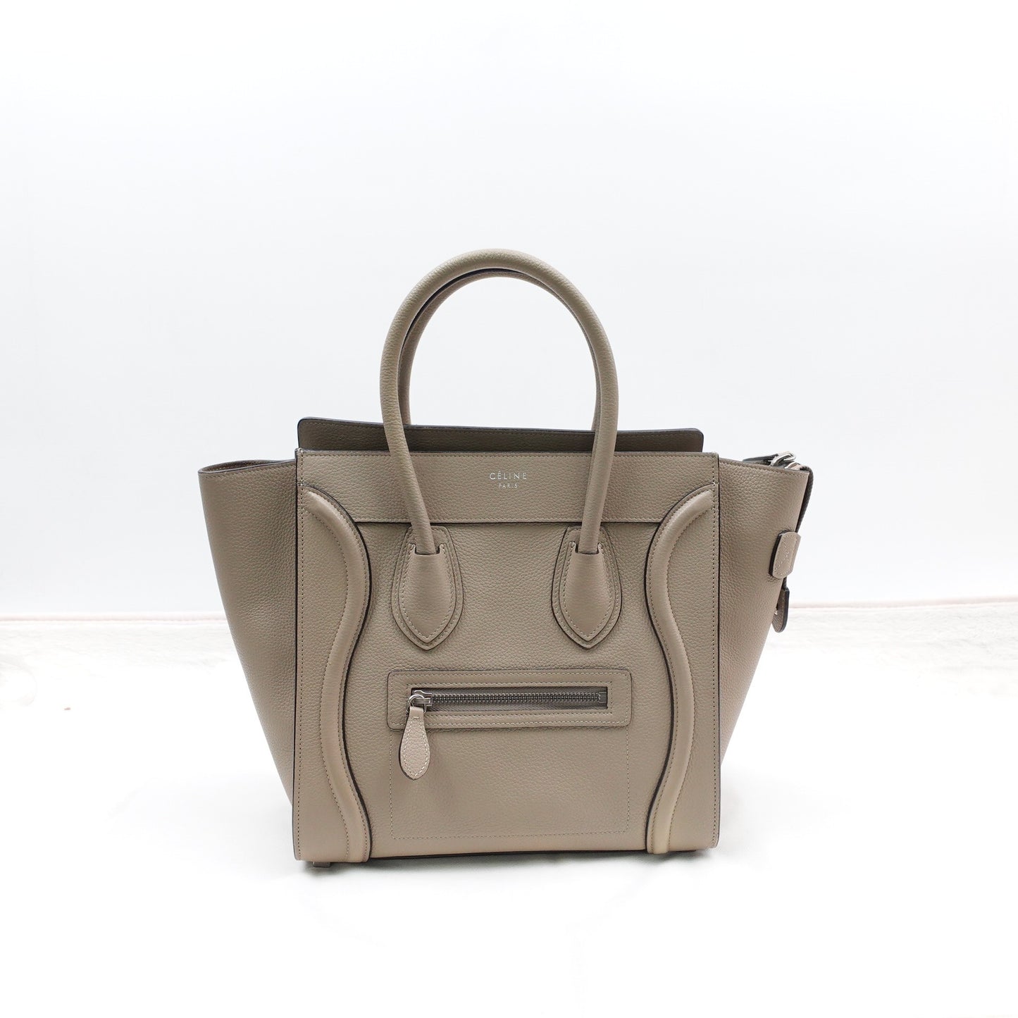 Pre-owned Celine Luggage Micro Brown Calfskin Shoulder Bag