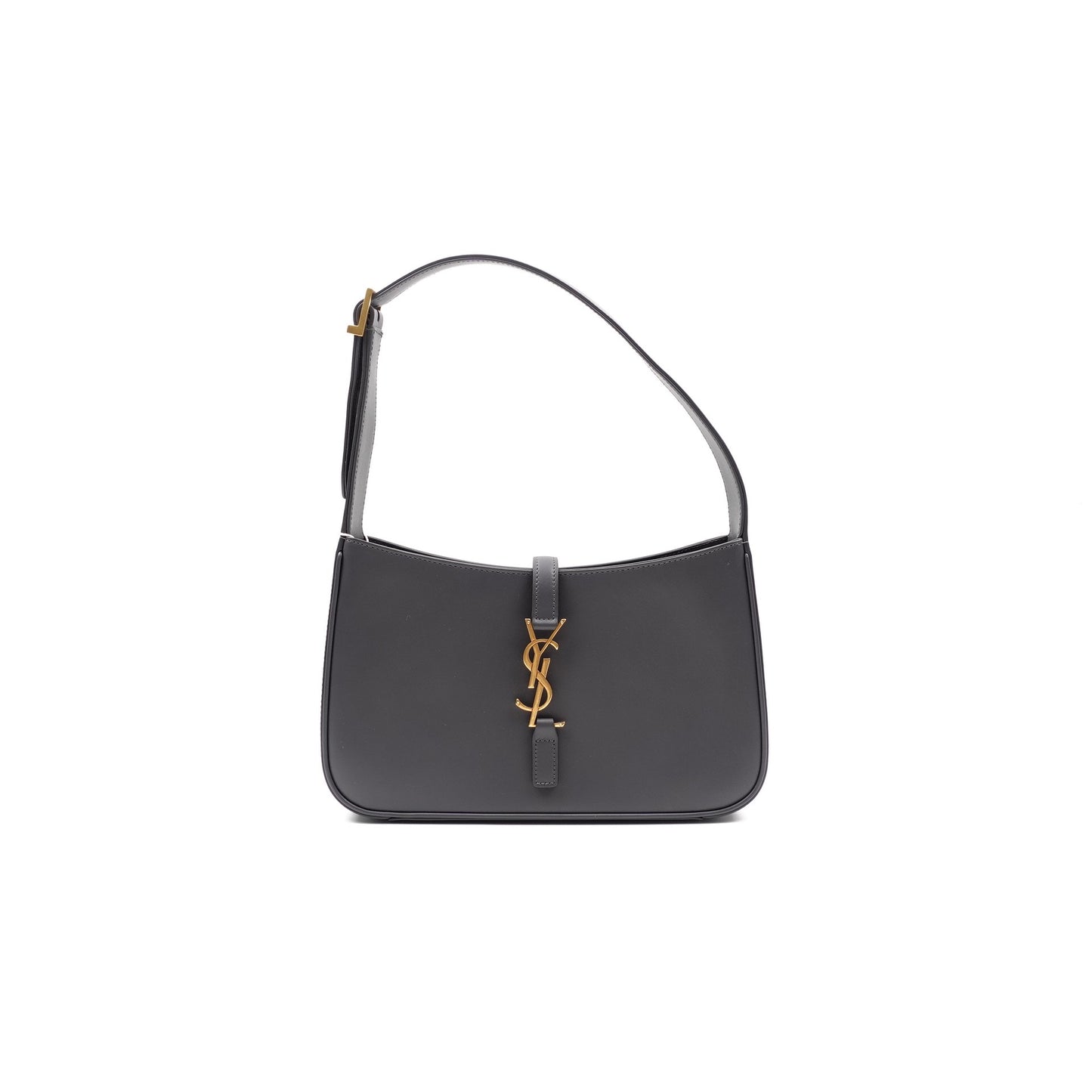 Pre-owned Yves Saint Laurent Grey Calfskin Shoulder Bag