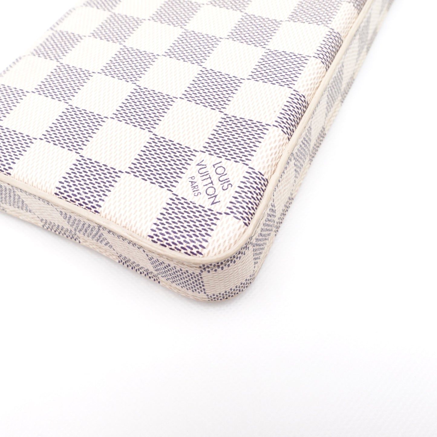 Pre-owned Louis Vuitton Felicie Damier Azur Coated Canvas Crossbody Bag
