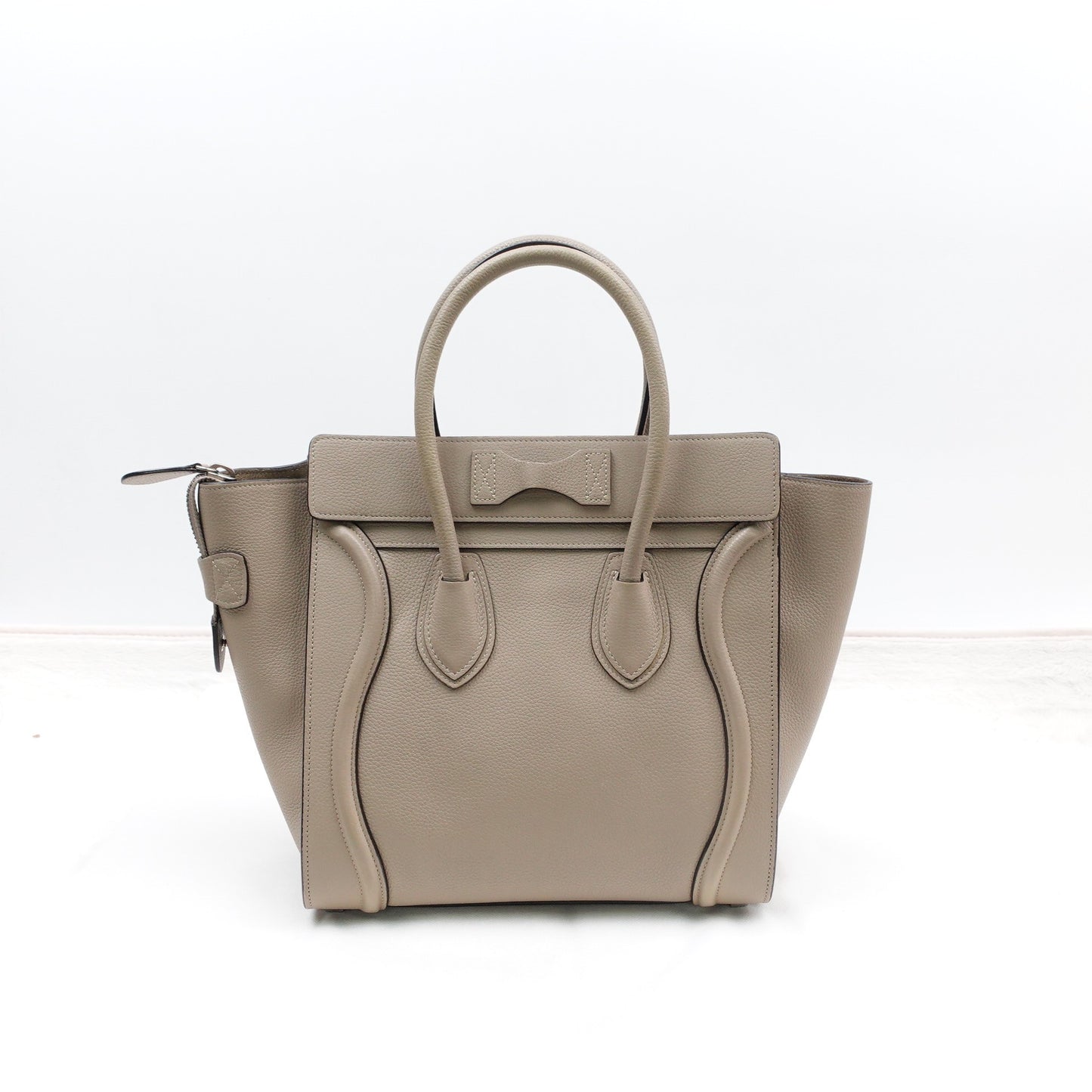 Pre-owned Celine Luggage Micro Brown Calfskin Shoulder Bag