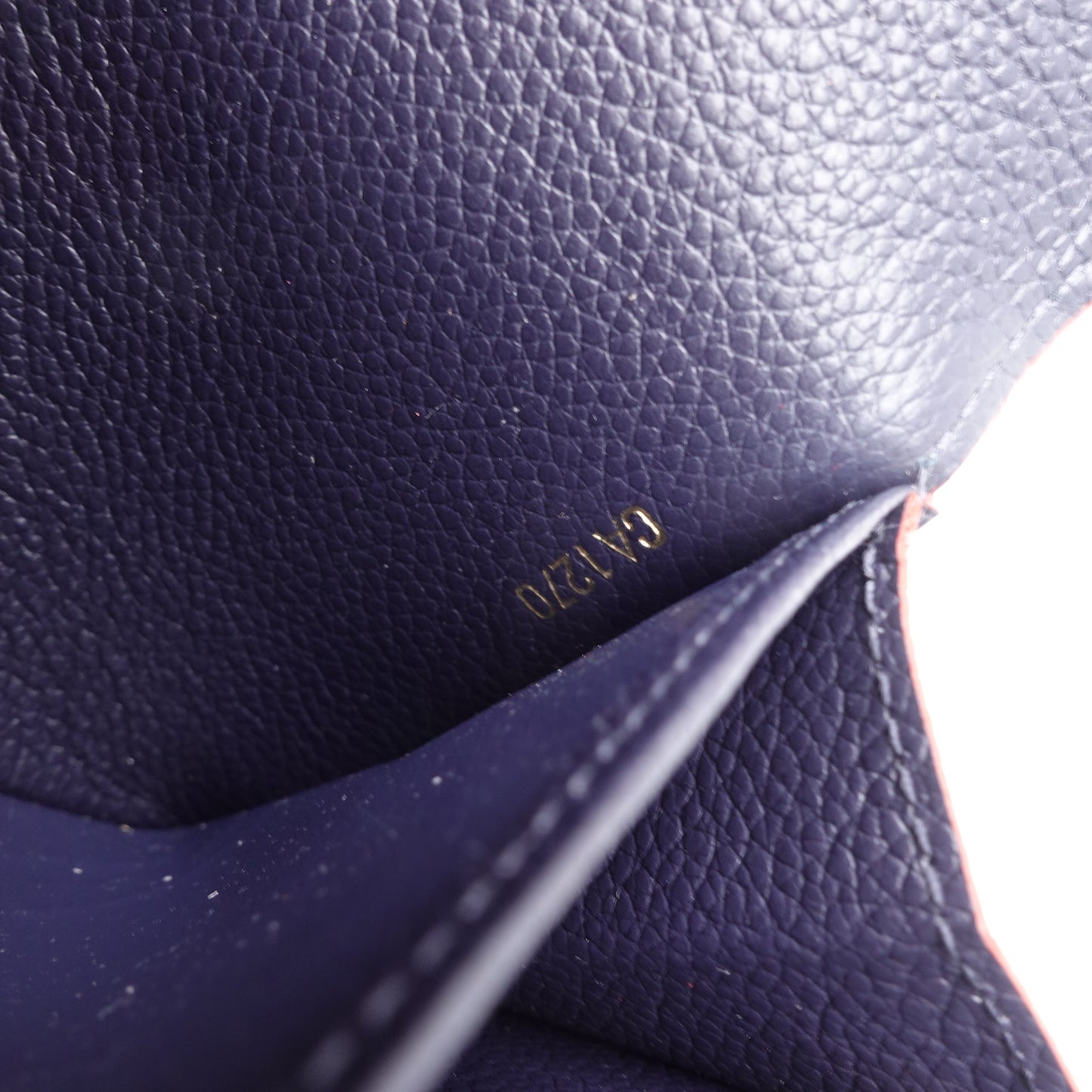 Pre-owned Louis Vuitton Sarah Navy Calfskin Wallet
