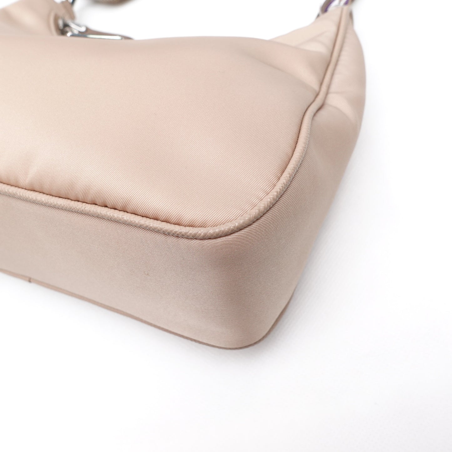 Pre-owned Prada Re-Edition Milktea Color Nylon Cross Body Bag