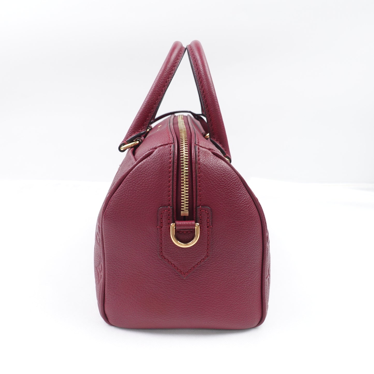 Pre-owned Louis Vuitton Speedy 25 Purple Calfskin Shoulder Bag