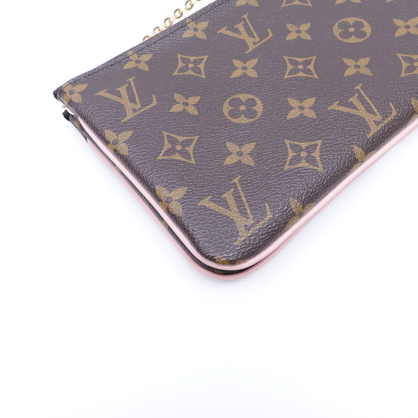 Pre-owned Louis Vuitton Pochette Double Zip Monogram Coated Canvas Shoulder Bag