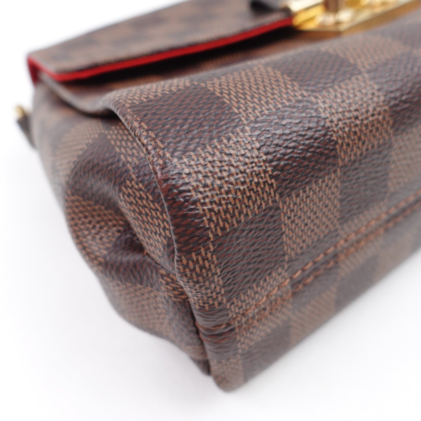 Pre-owned Louis Vuitton Croisette Damier Ebene Coated Canvas Shoulder Bag