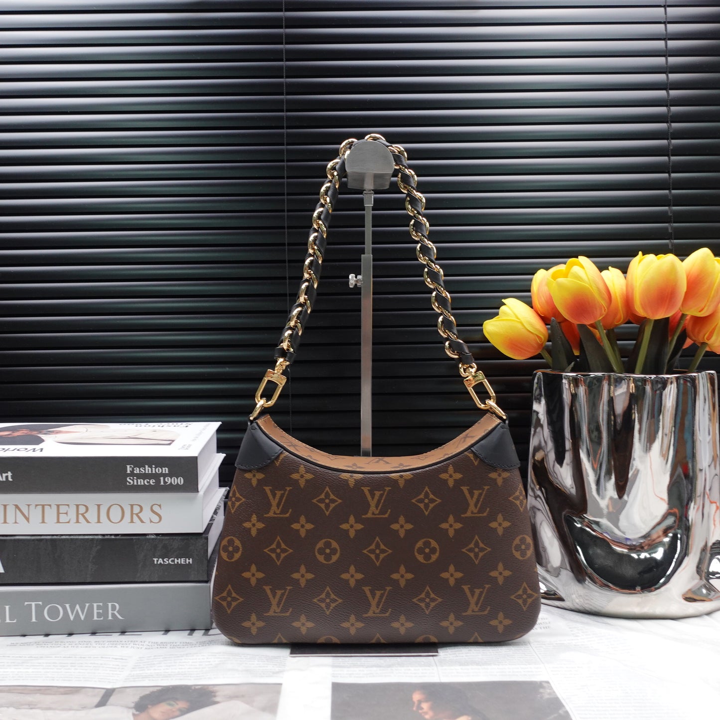 Pre-owned Louis Vuitton Twinny Monogram Hobo Bag